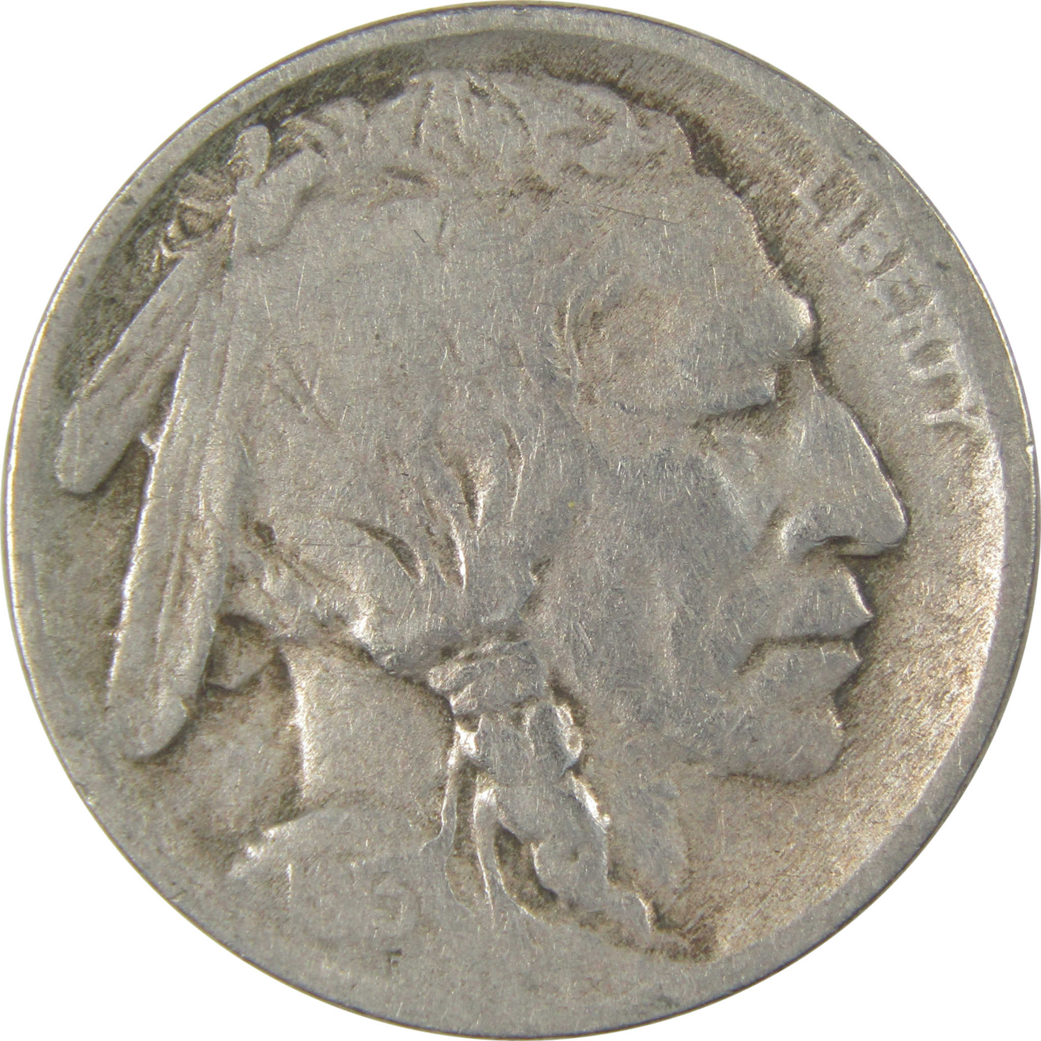 1913 Type 1 Indian Head Buffalo Nickel VG Very Good 5c Coin SKU:I23877