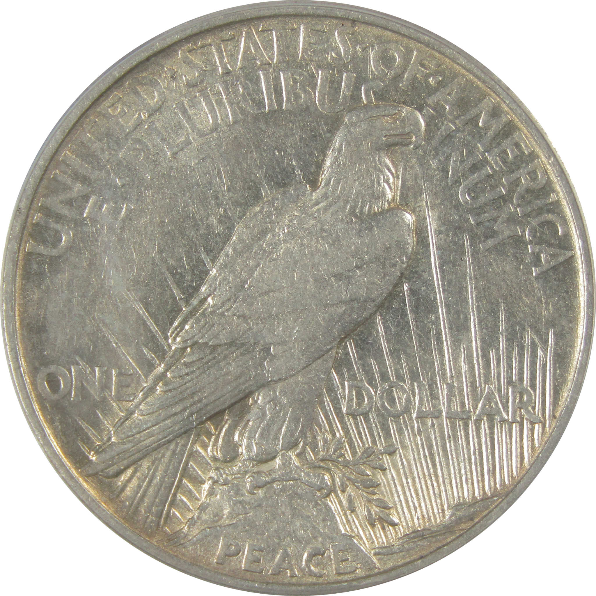1921 High Relief Peace Dollar AU 50 Details ANACS Silver SKU:CP155