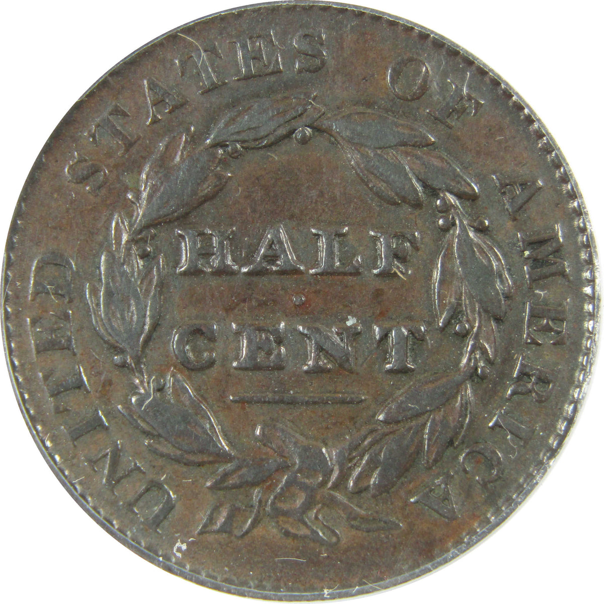 1828 13 Stars C-1 Classic Head 1/2c VF 35 Details ANACS SKU:I28585