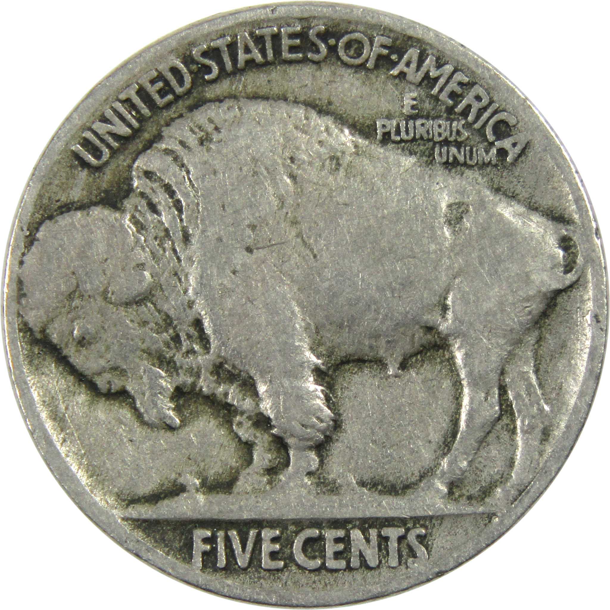 1915 Indian Head Buffalo Nickel VG Very Good 5c Coin SKU:I12978