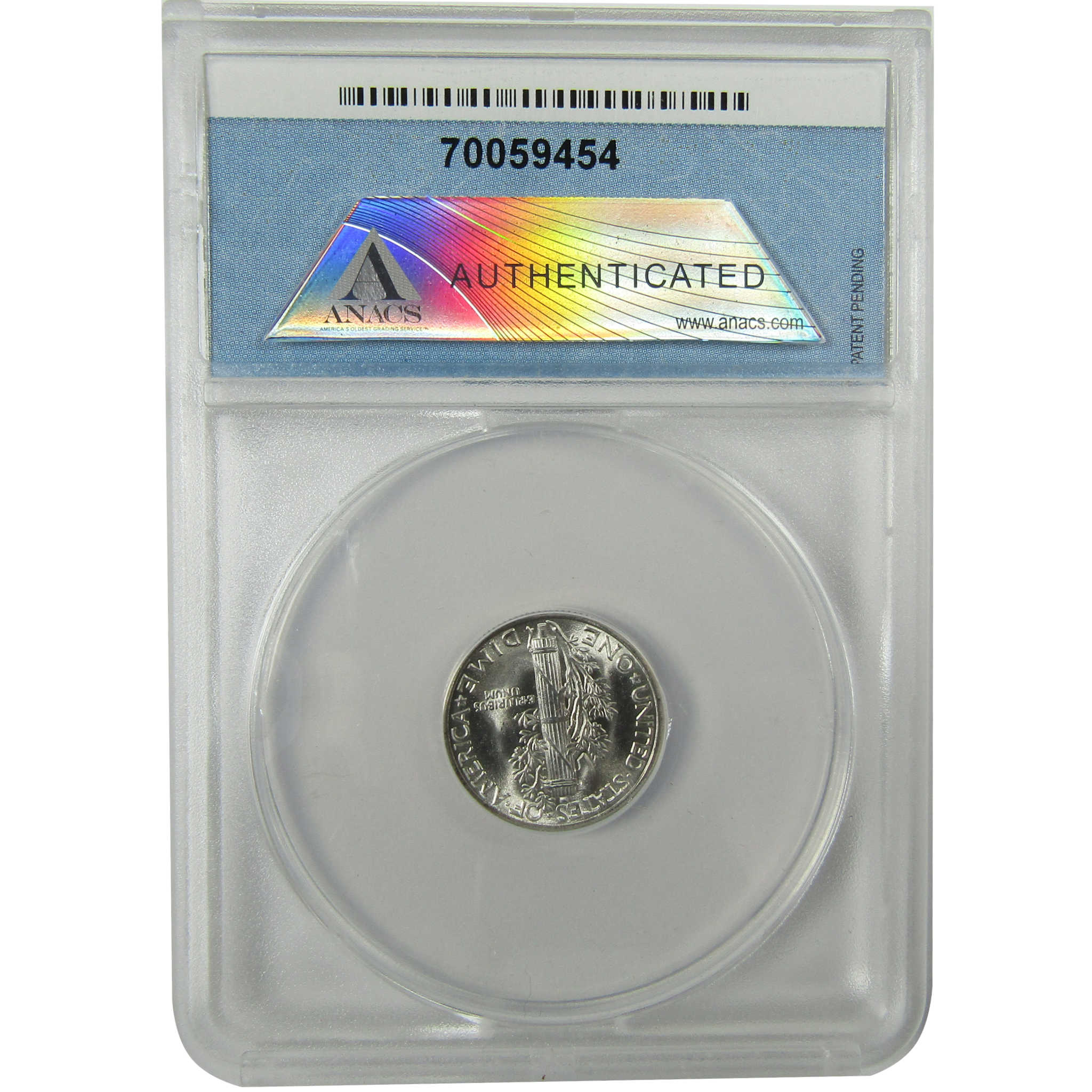 1945 Mercury Silver Dime MS 66 ANACS Uncirculated 10c Coin SKU:I28295