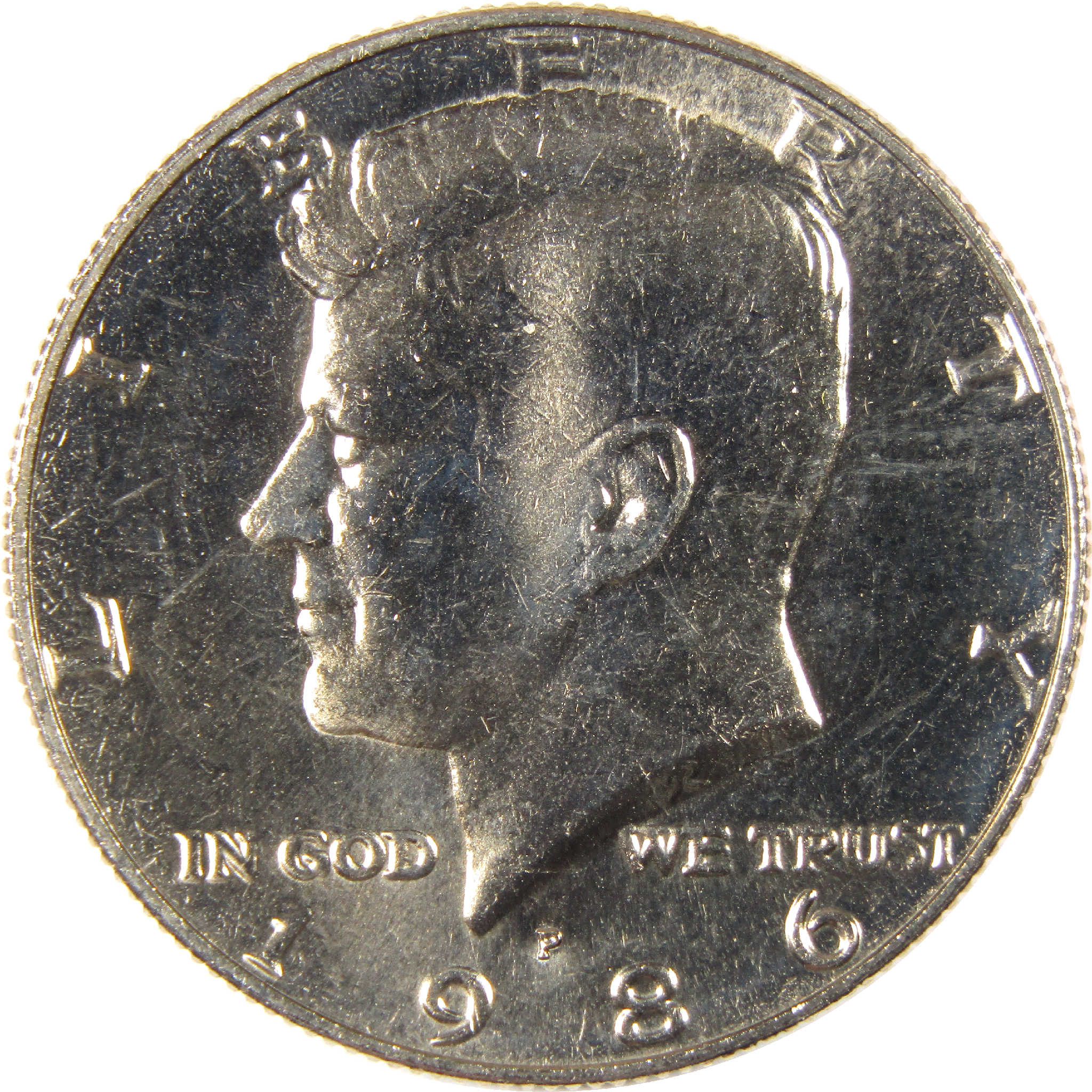 1986 P Kennedy Half Dollar Uncirculated Clad 50c Coin