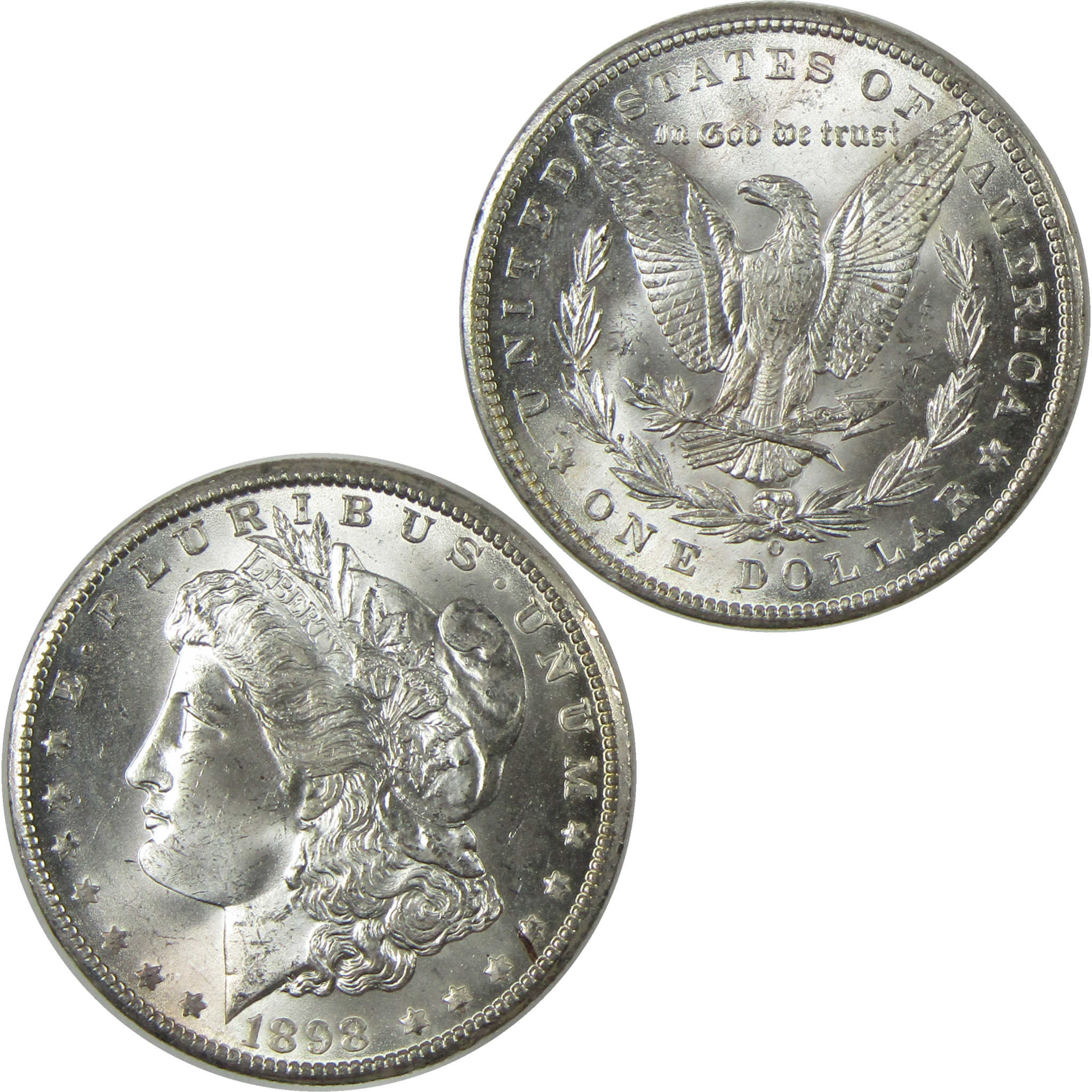 1898 O Morgan Silver Dollar BU Gem Uncirculated Mint State $1 Coin - Morgan coin - Morgan silver dollar - Morgan silver dollar for sale - Profile Coins &amp; Collectibles