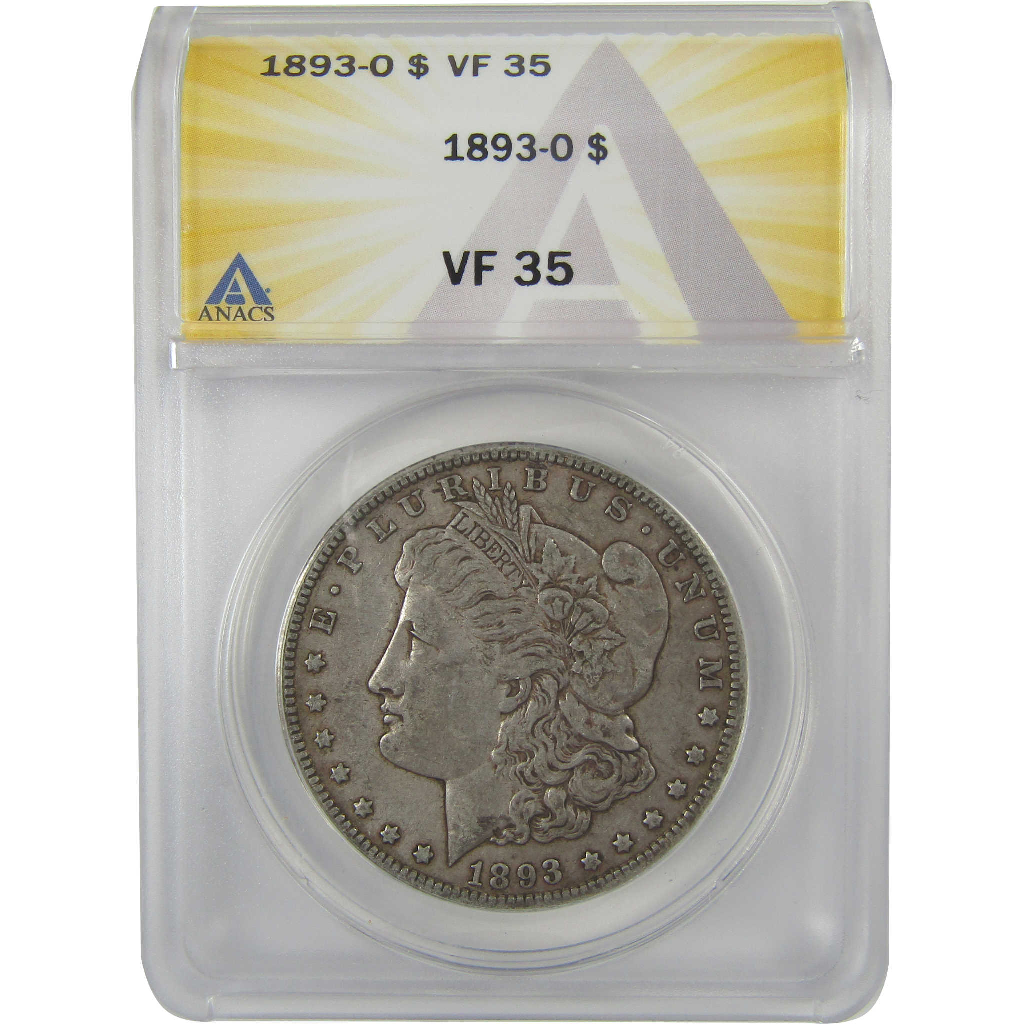 1893 O Morgan Dollar VF 35 ANACS Silver $1 Coin SKU:I20827 - Morgan coin - Morgan silver dollar - Morgan silver dollar for sale - Profile Coins &amp; Collectibles