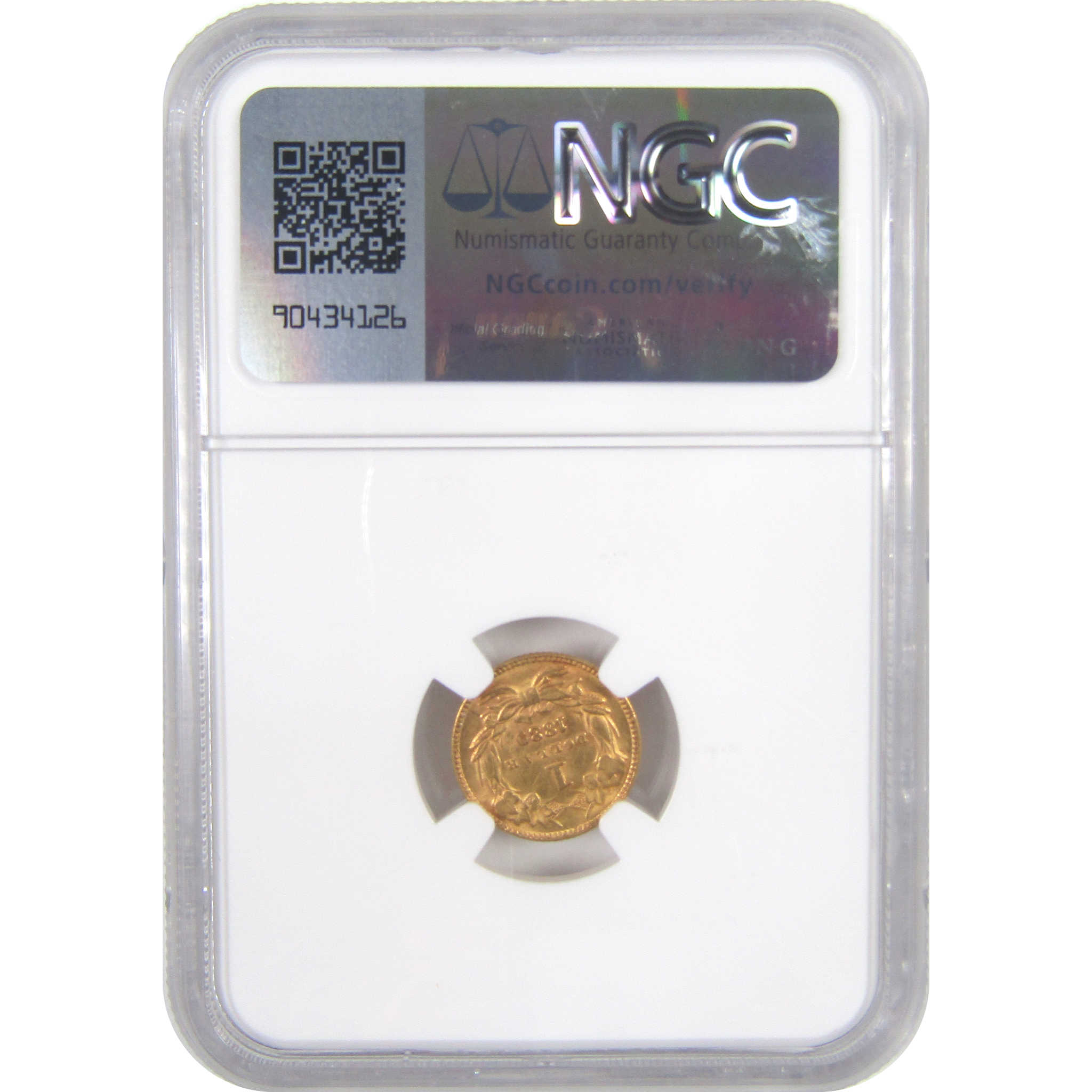 1889 Indian Princess Head Dollar MS 61 NGC Gold $1 Coin SKU:I17354