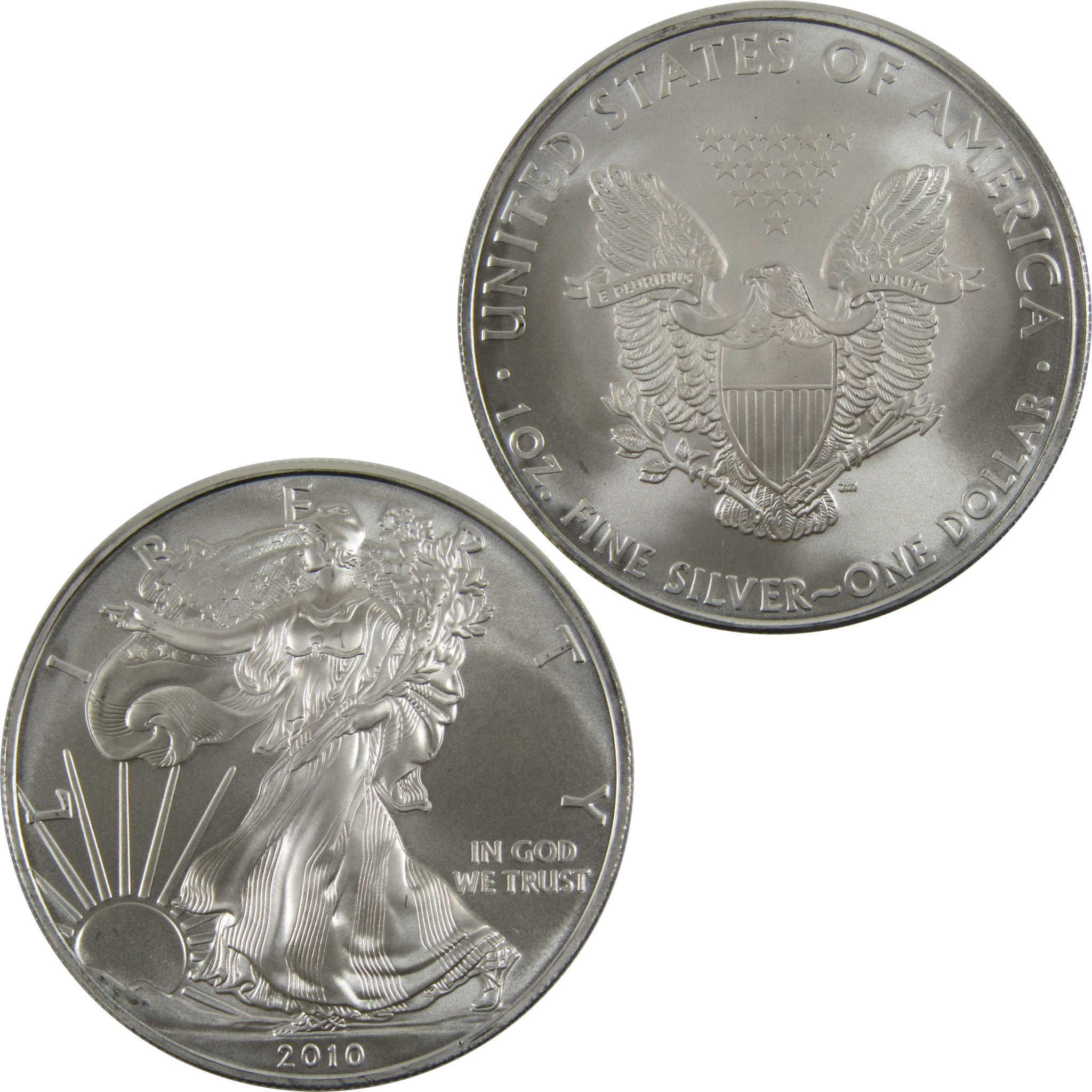 2010 American Silver Eagle Uncirculated Bullion $1 Coin