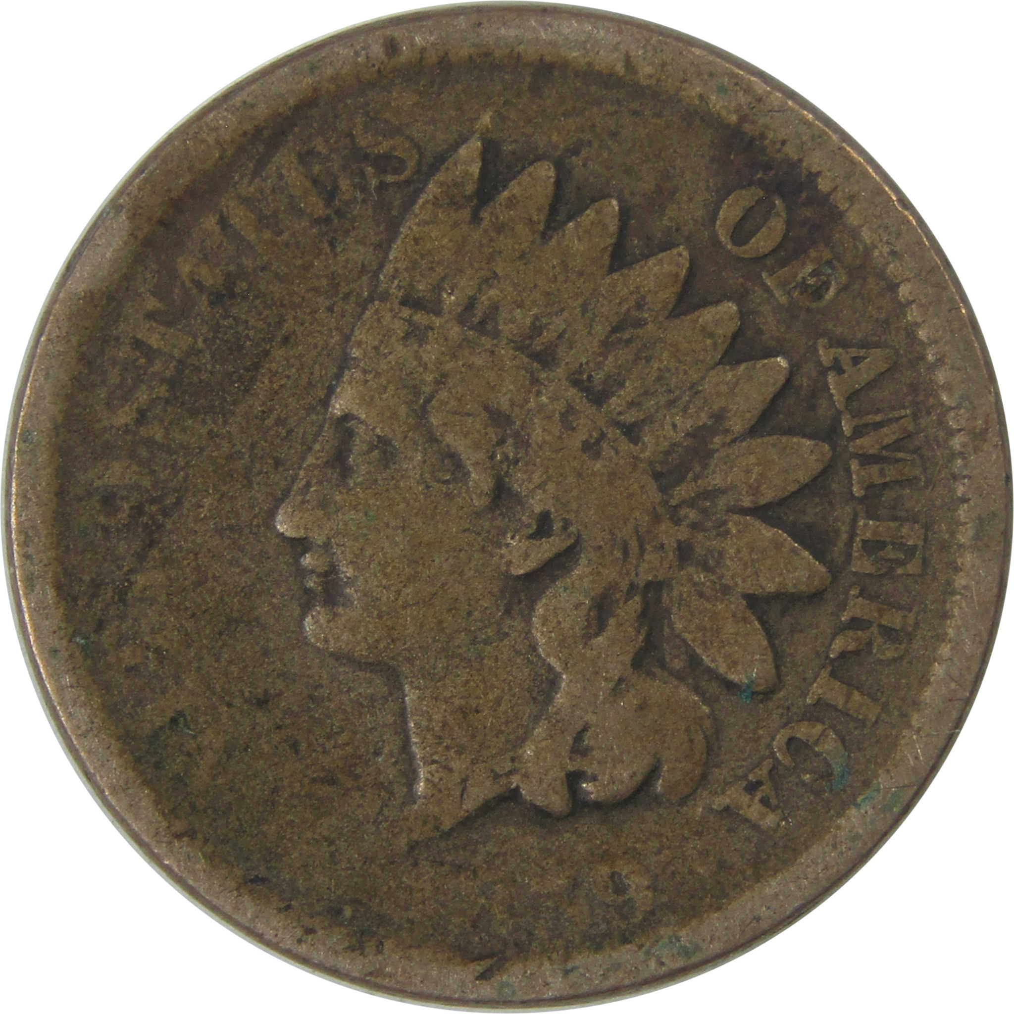 1859 Indian Head Cent AG About Good Penny 1c Coin SKU:I23273