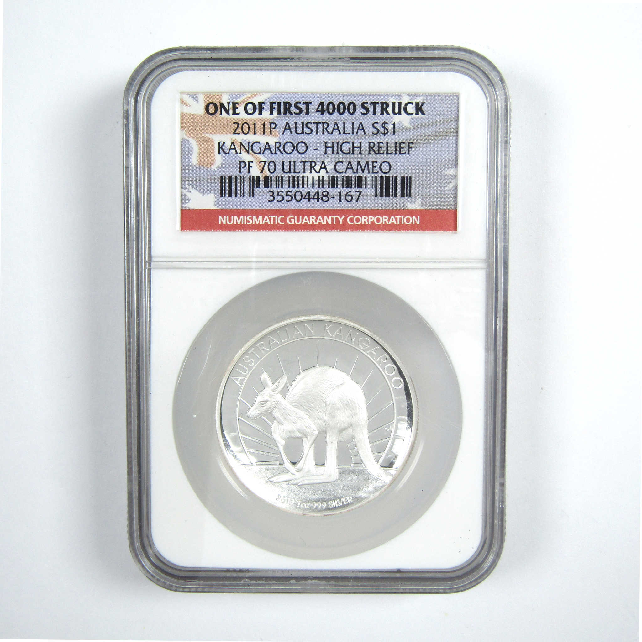 2011 P Australian Kangaroo PF 70 UCAM NGC 1 oz .999 Silver SKU:CPC6921