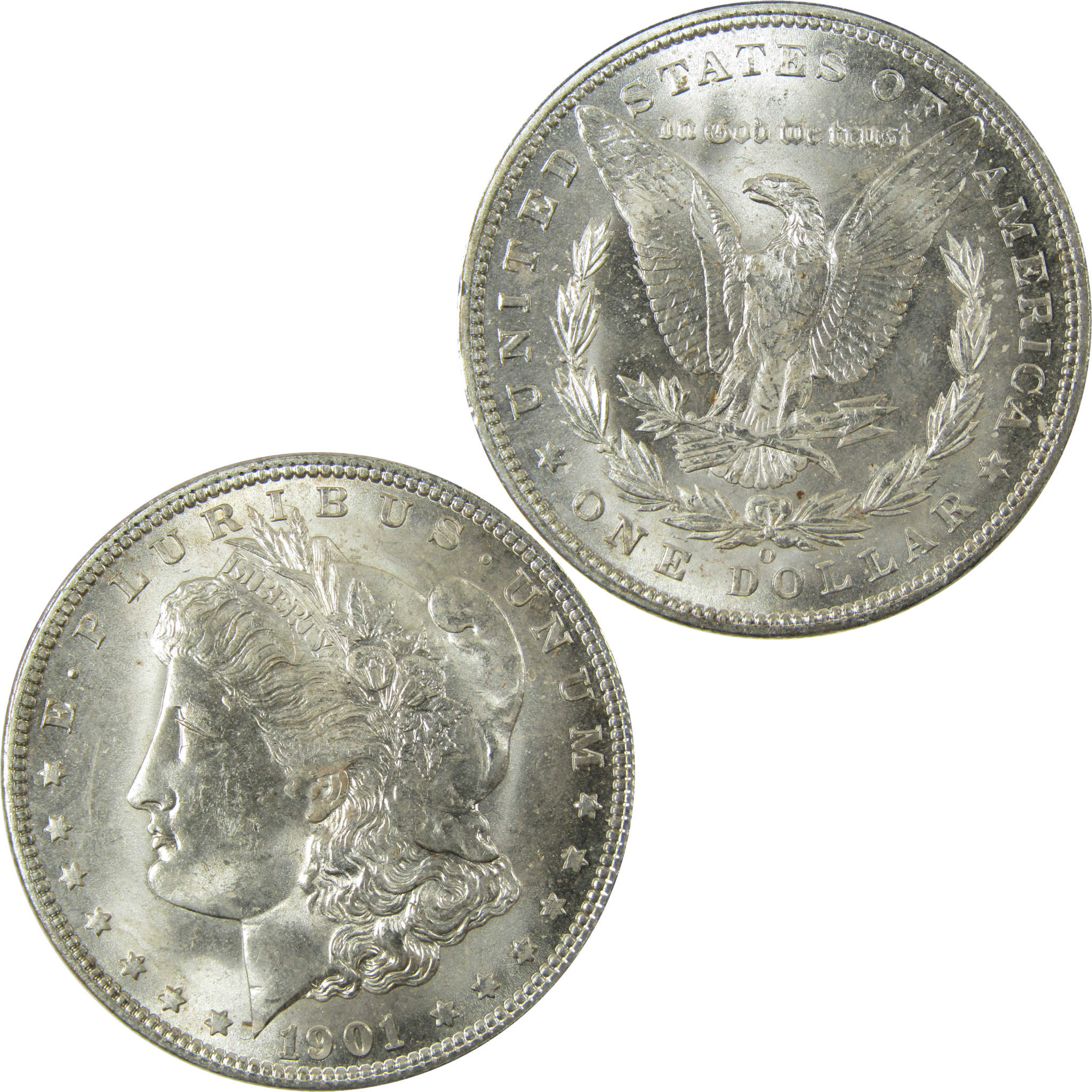 1901 O Morgan Silver Dollar Uncirculated Mint State $1 Coin SKU:I28492