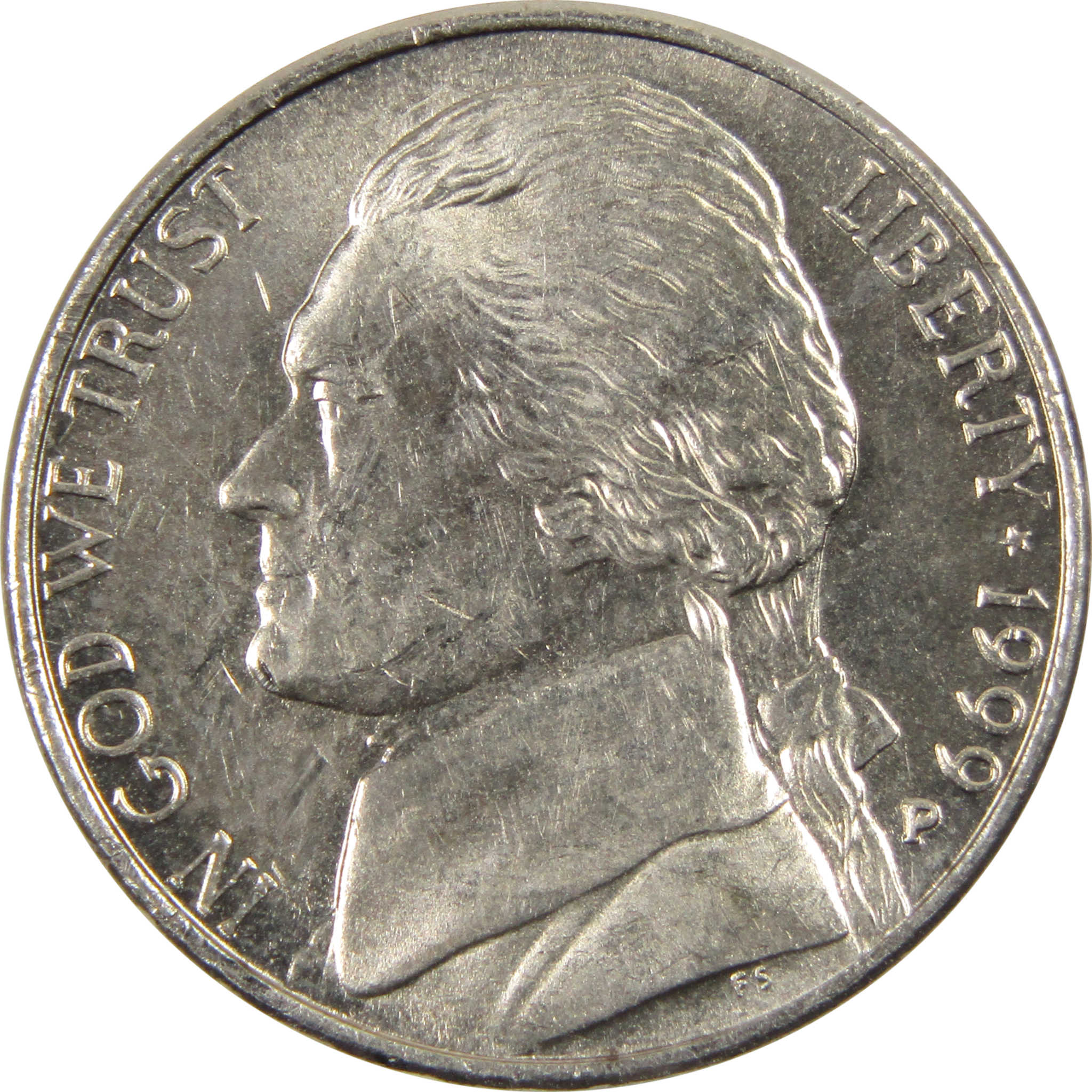 1999 P Jefferson Nickel BU Uncirculated 5c Coin