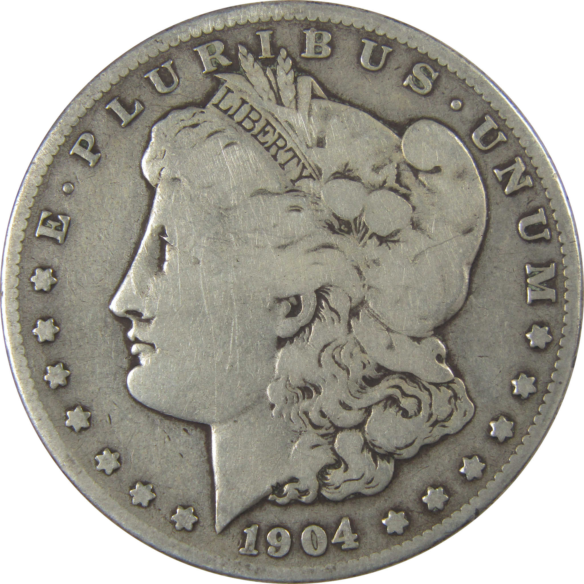 1904 S Morgan Dollar VG Very Good Silver $1 Coin SKU:CPC1070 - Morgan coin - Morgan silver dollar - Morgan silver dollar for sale - Profile Coins &amp; Collectibles