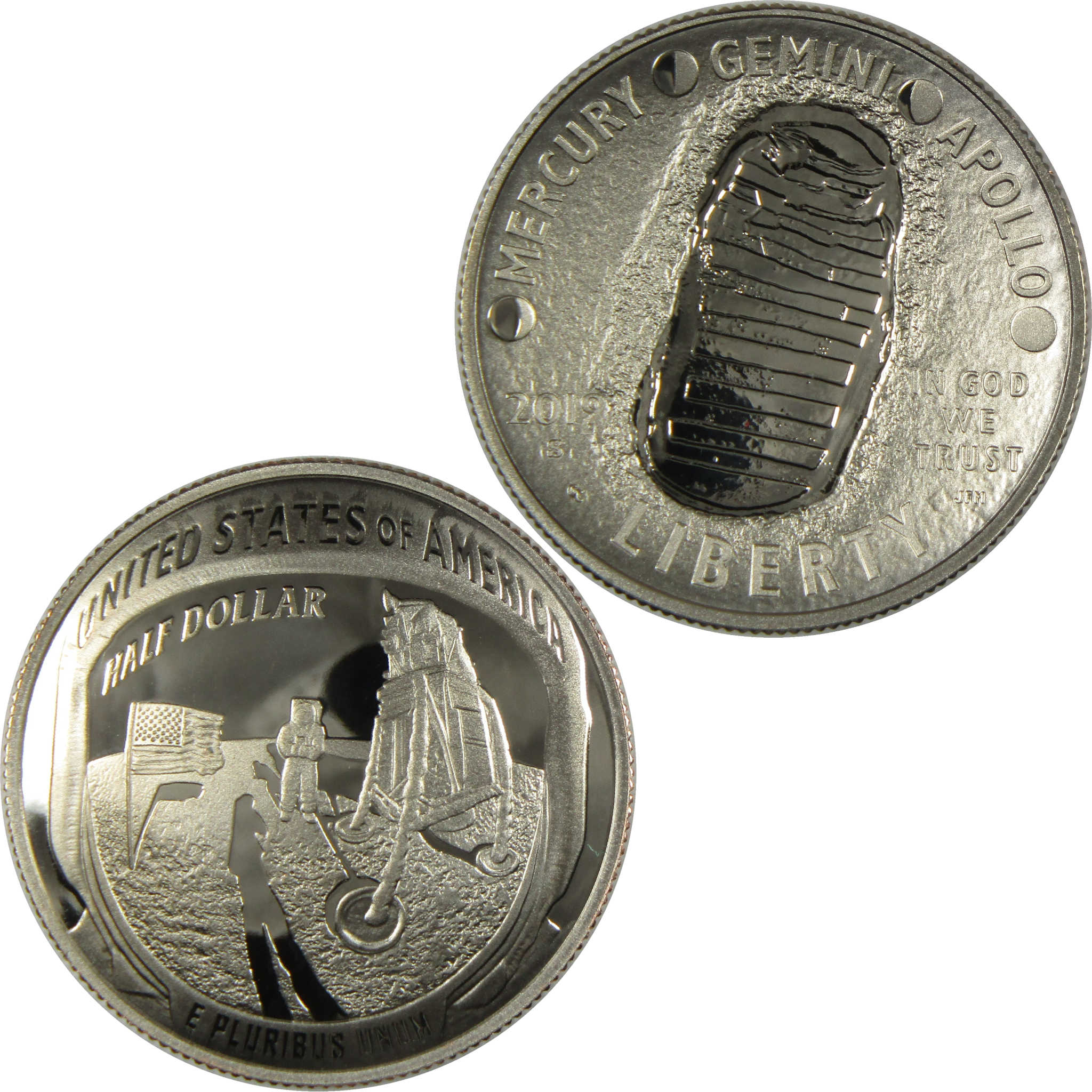 2019 S Apollo 11 50th Anniversary Commemorative Clad Half Dollar Proof