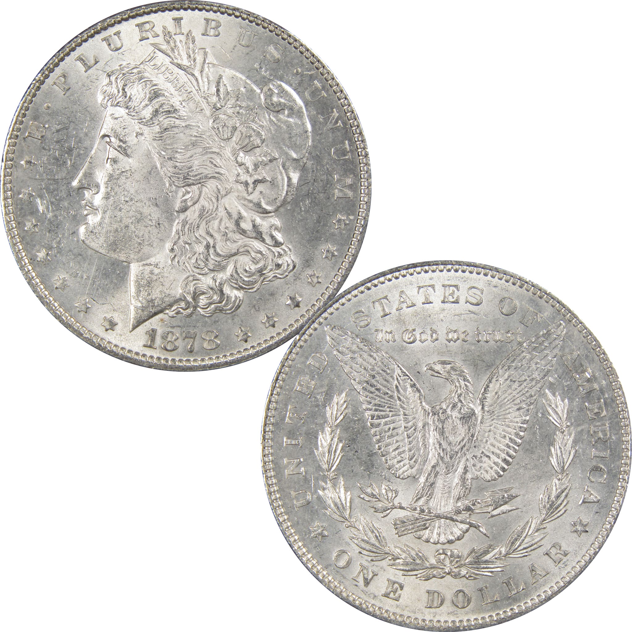 1878 7TF Rev 78 Morgan Dollar Choice About Uncirculated SKU:IPC7477 - Morgan coin - Morgan silver dollar - Morgan silver dollar for sale - Profile Coins &amp; Collectibles