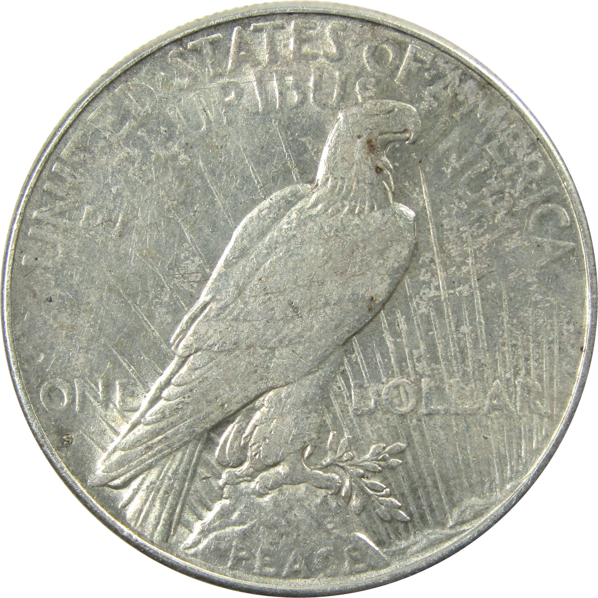 1927 S Peace Dollar AU About Uncirculated Silver $1 Coin SKU:I13634