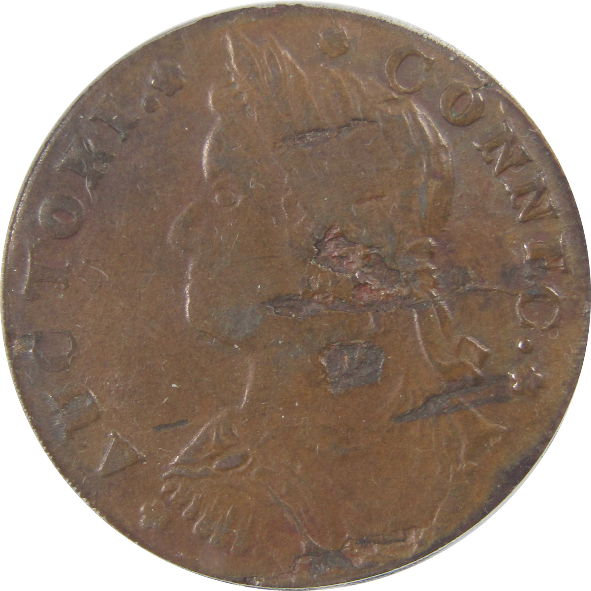 1787 Draped Bust Connecticut VF 20 ANACS Post Colonial Coin SKU:I25652