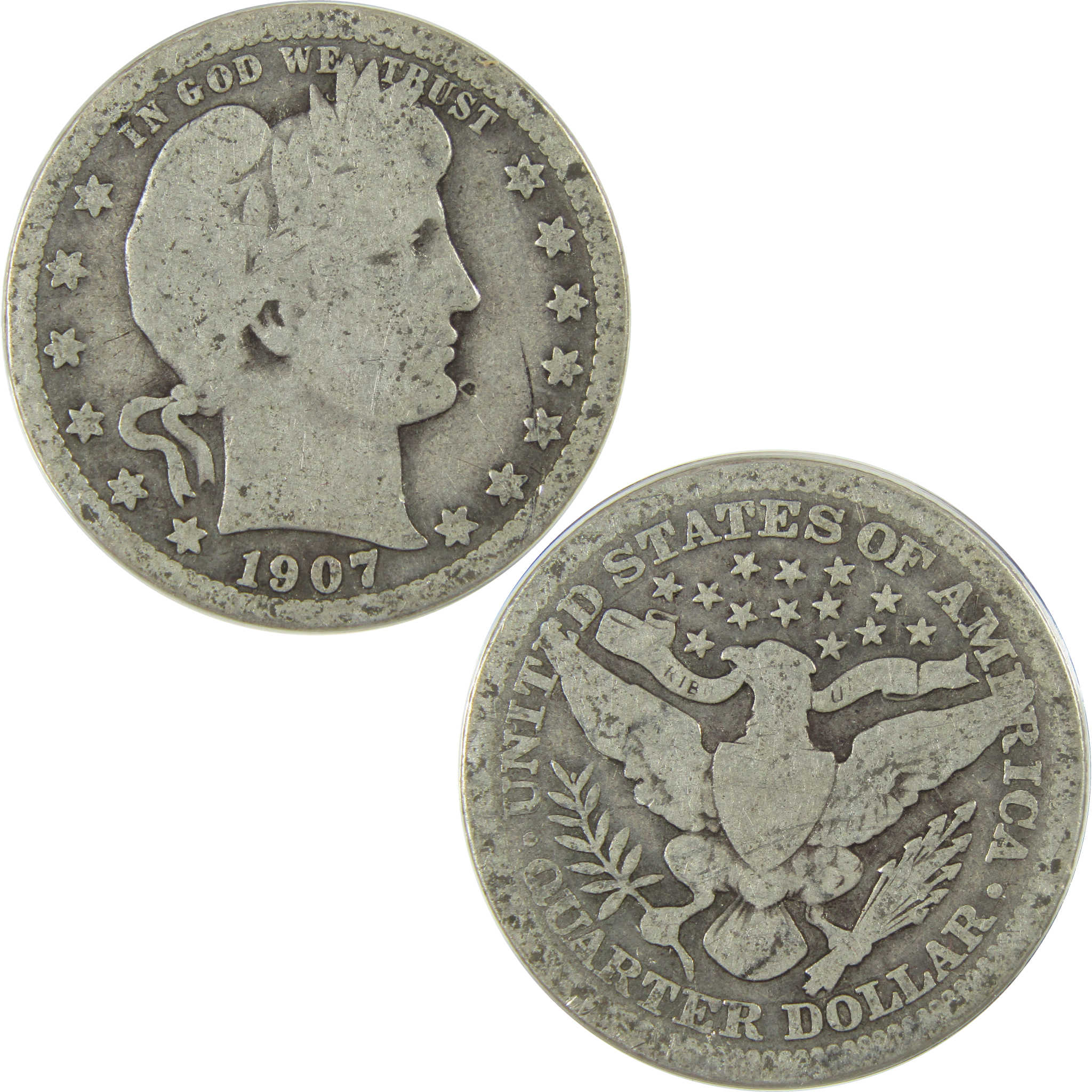 Barber Type Silver Coin 3-piece Set Dime Quarter Half Dollar with Case