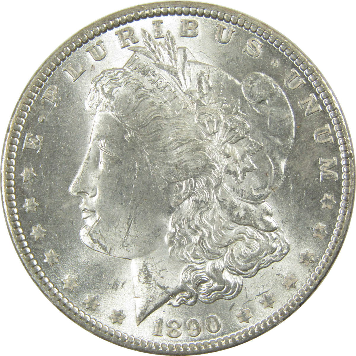 1890 Morgan Silver Dollar Uncirculated Mint State $1 Coin SKU:CP1788