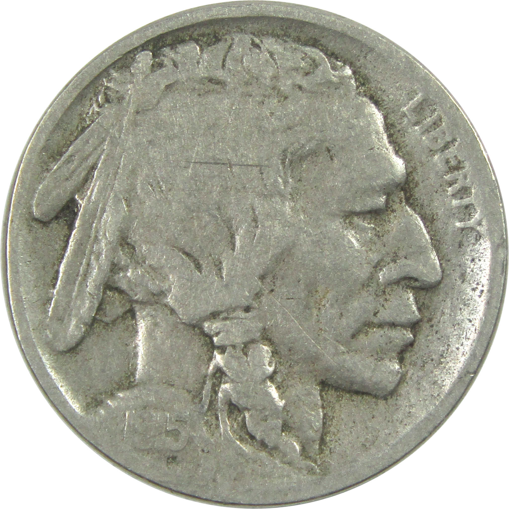 1915 D Indian Head Buffalo Nickel VG Very Good 5c Coin SKU:I15315