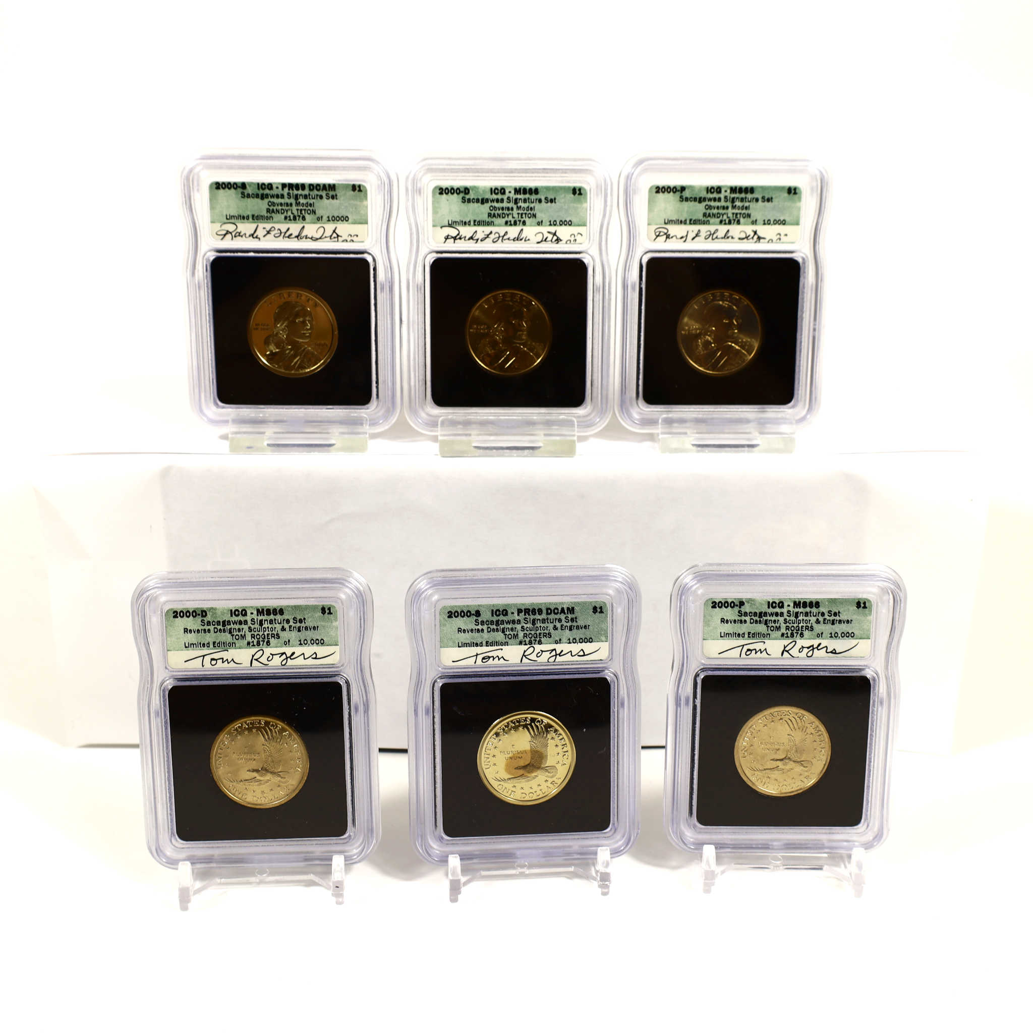 2000 Sacagawea Signature 6 Piece Dollar Set ICG SKU:CPC6606