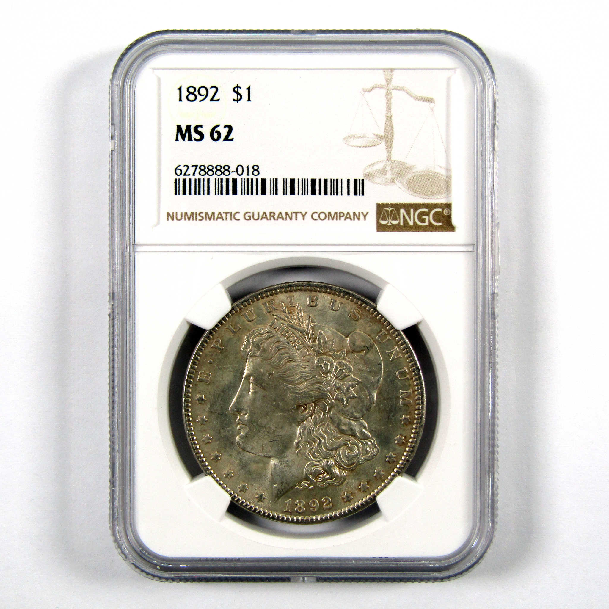 1892 Morgan Dollar MS 62 NGC Silver $1 Uncirculated Coin SKU:I10927 - Morgan coin - Morgan silver dollar - Morgan silver dollar for sale - Profile Coins &amp; Collectibles