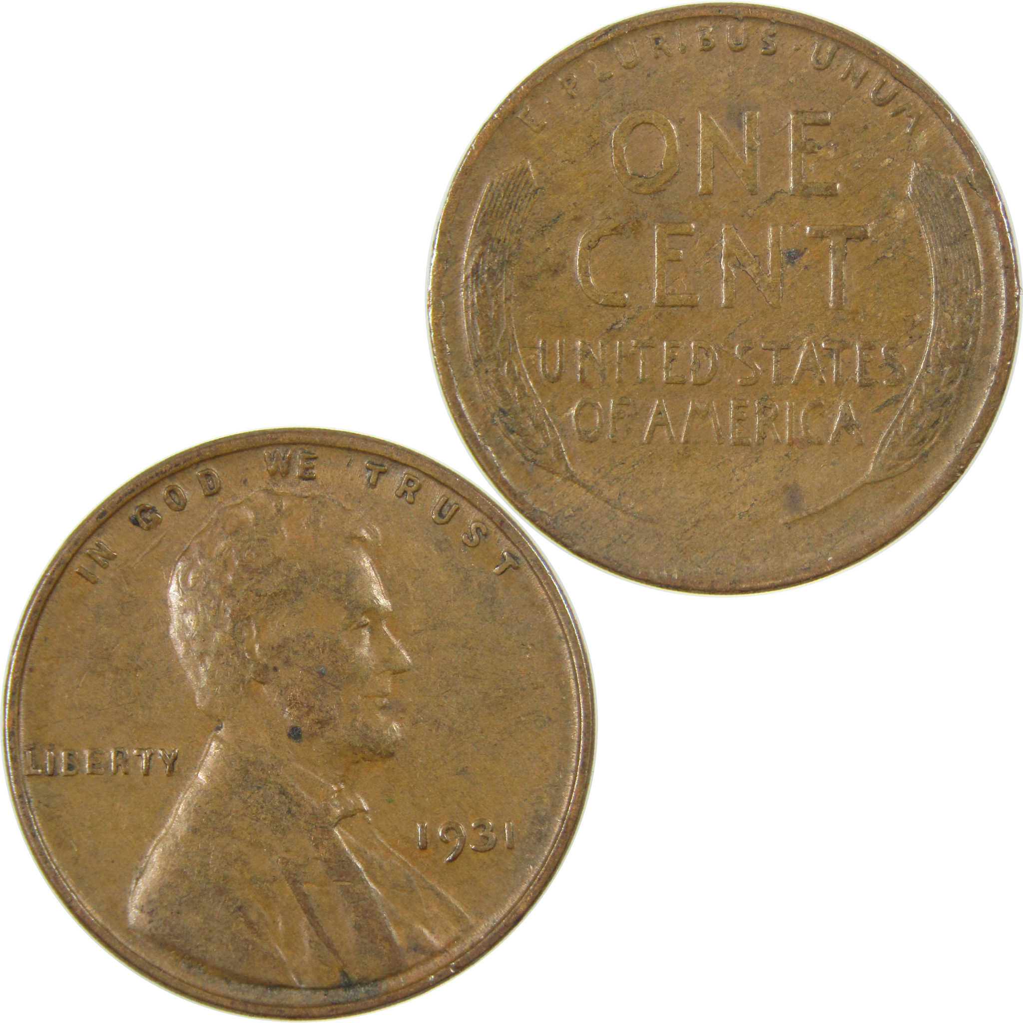 1931 Lincoln Wheat Cent VF Very Fine Penny 1c Coin SKU:I27297