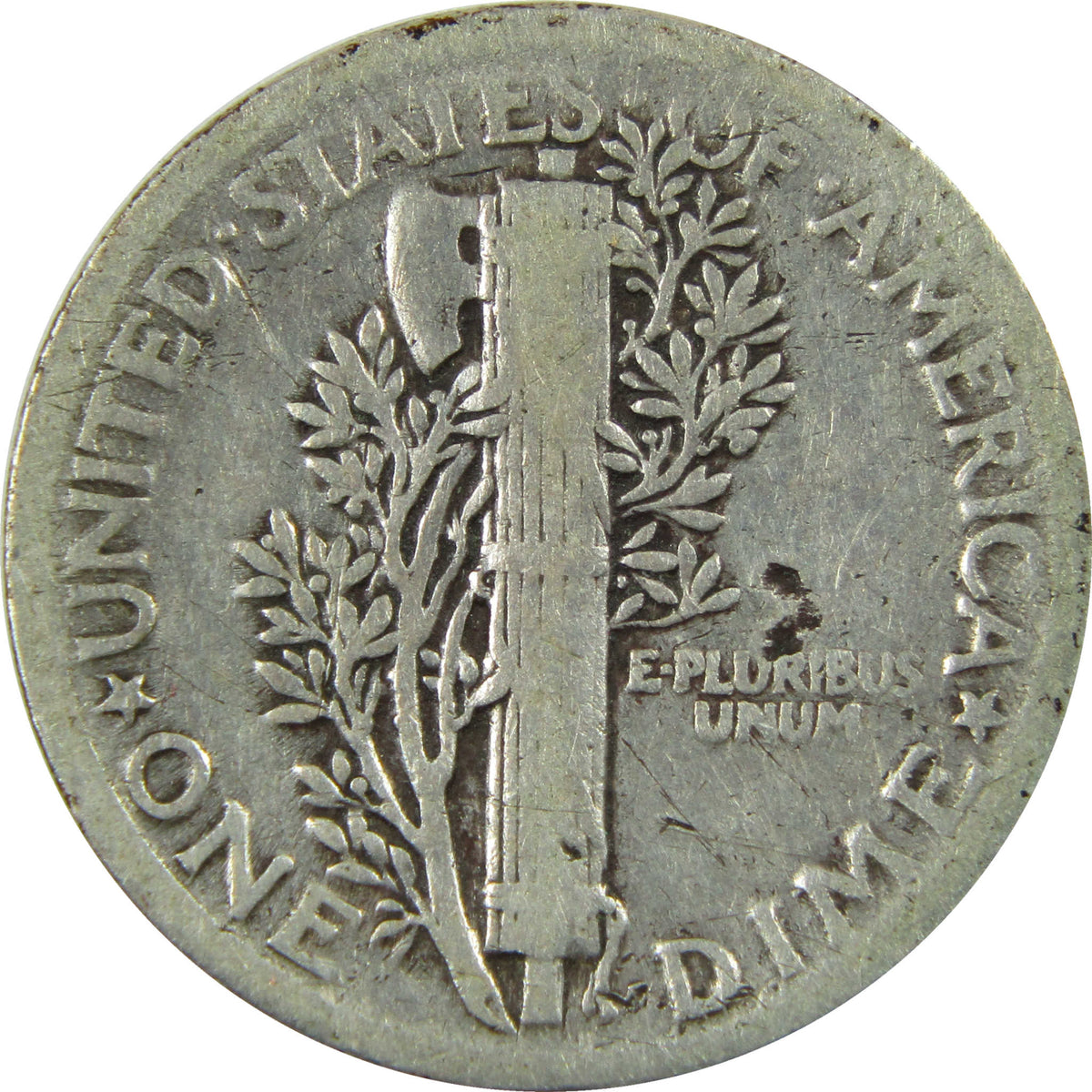 1921 Mercury Silver Dime VG Very Good Details 10c Coin SKU:CP1769