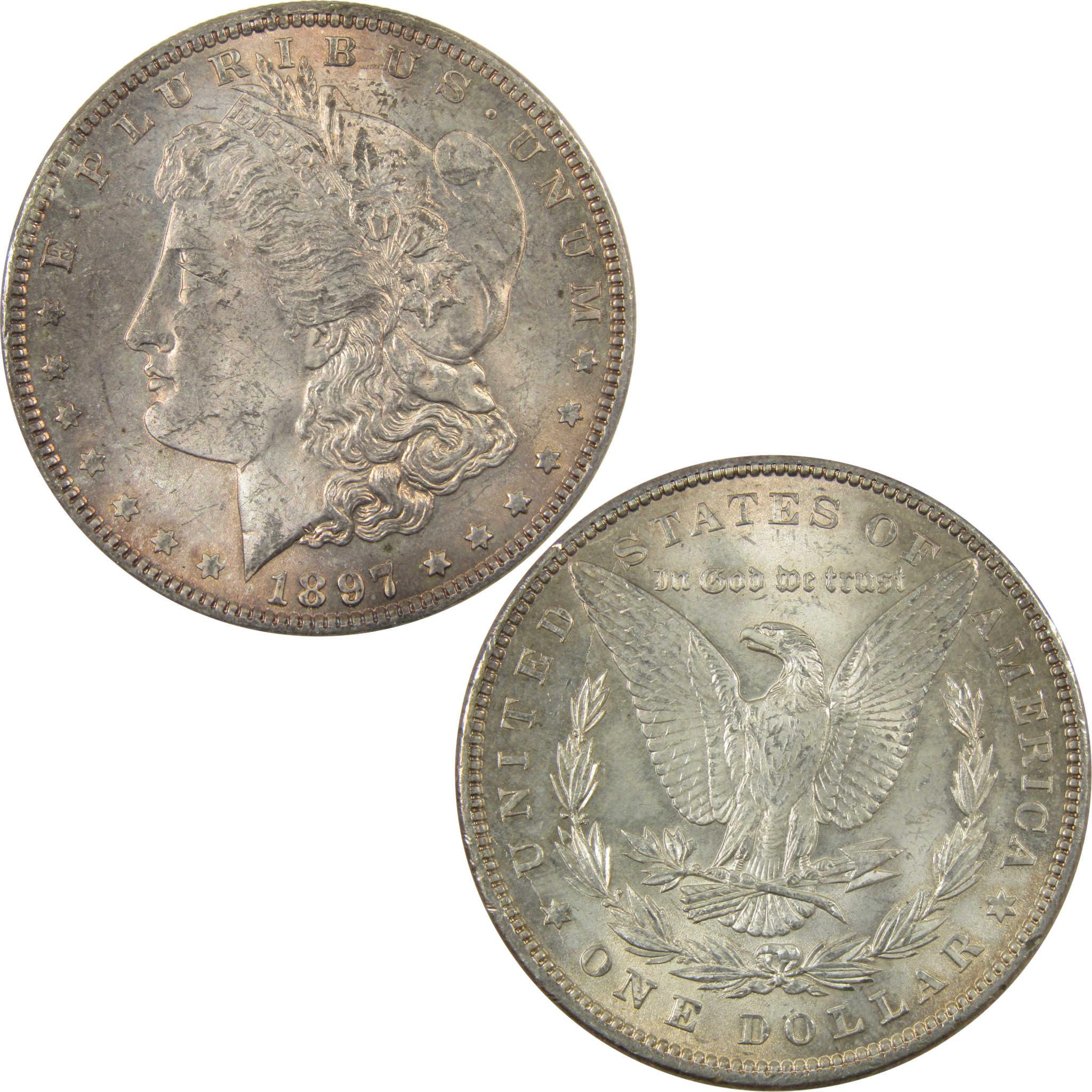 1897 VAM-6A Pitted Reverse Morgan Silver $1 Uncirculated SKU:CP1400 - Morgan coin - Morgan silver dollar - Morgan silver dollar for sale - Profile Coins &amp; Collectibles