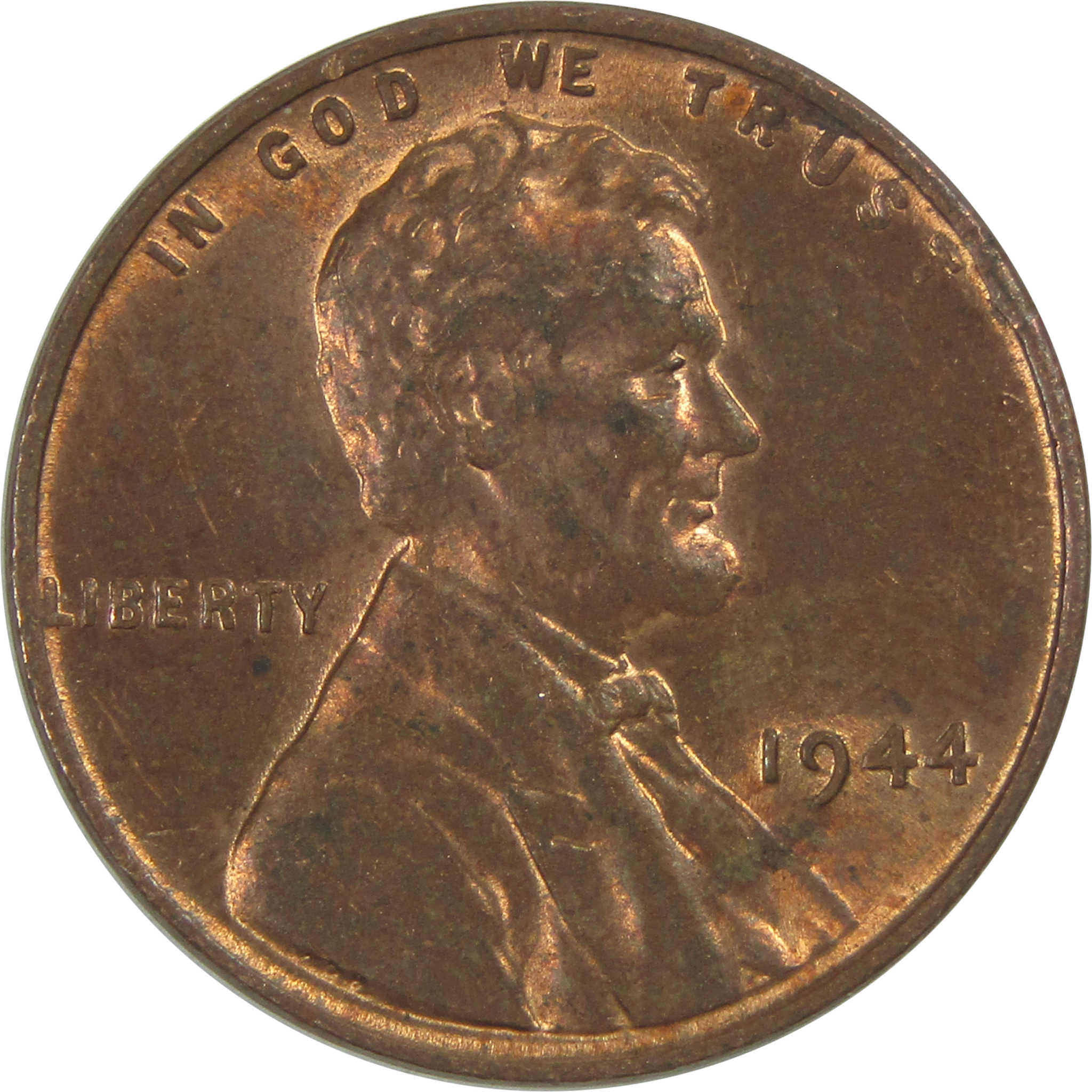 1944 Lincoln Wheat Cent AU About Uncirculated Penny 1c Coin