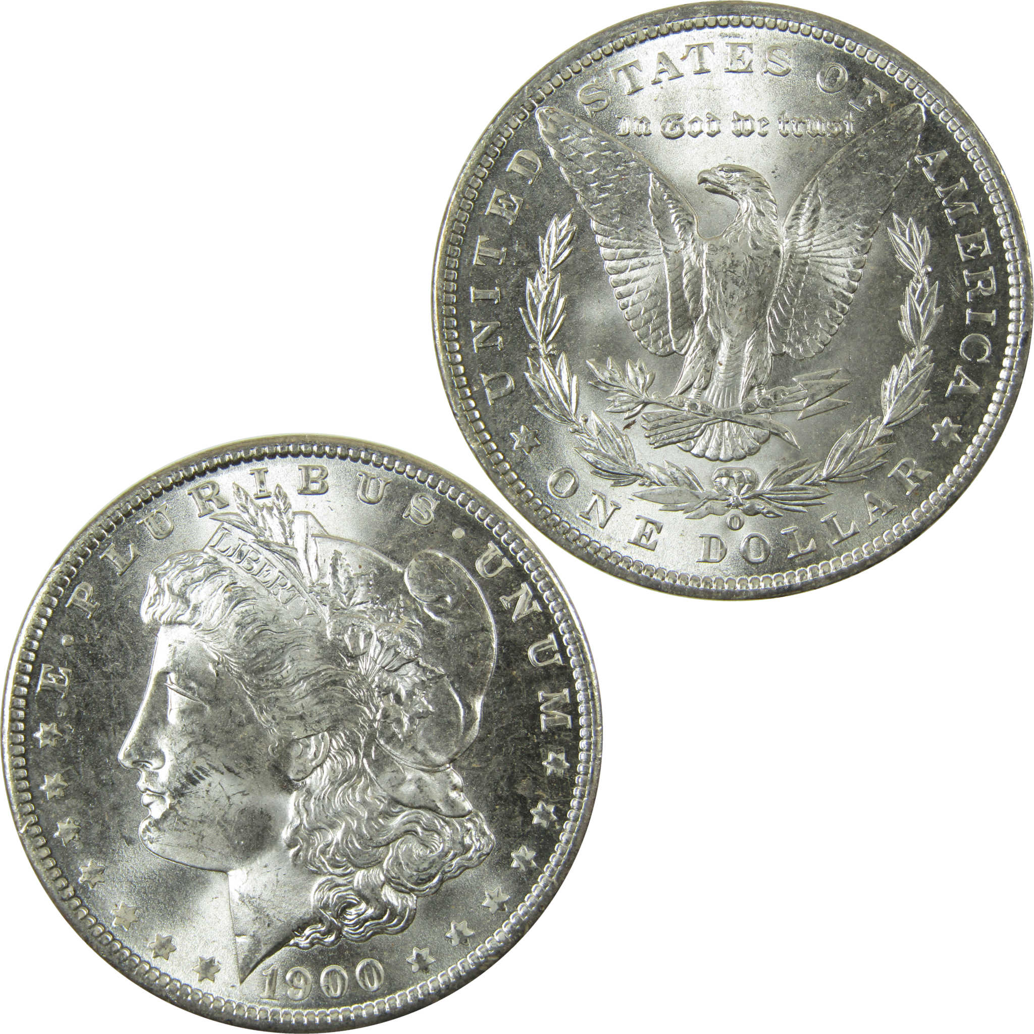 1900 O Morgan Silver Dollar Uncirculated Mint State $1 Coin SKU:I28372