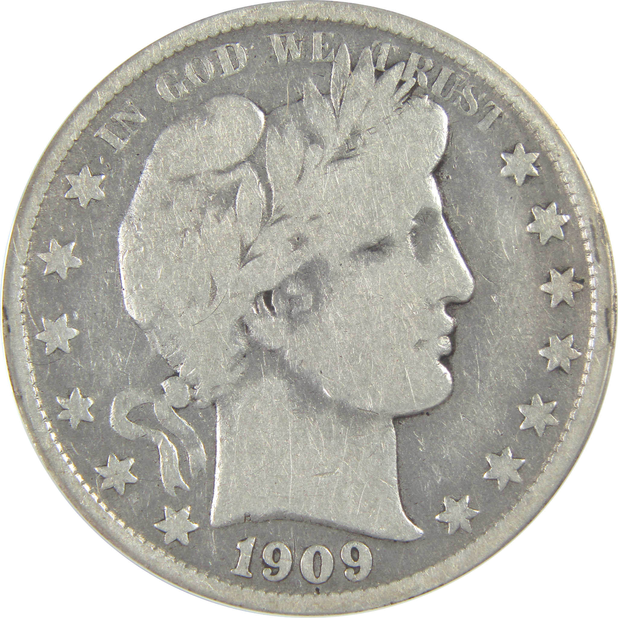 1909 O Barber Half Dollar VG 10 ANACS Silver 50c Coin SKU:I16352