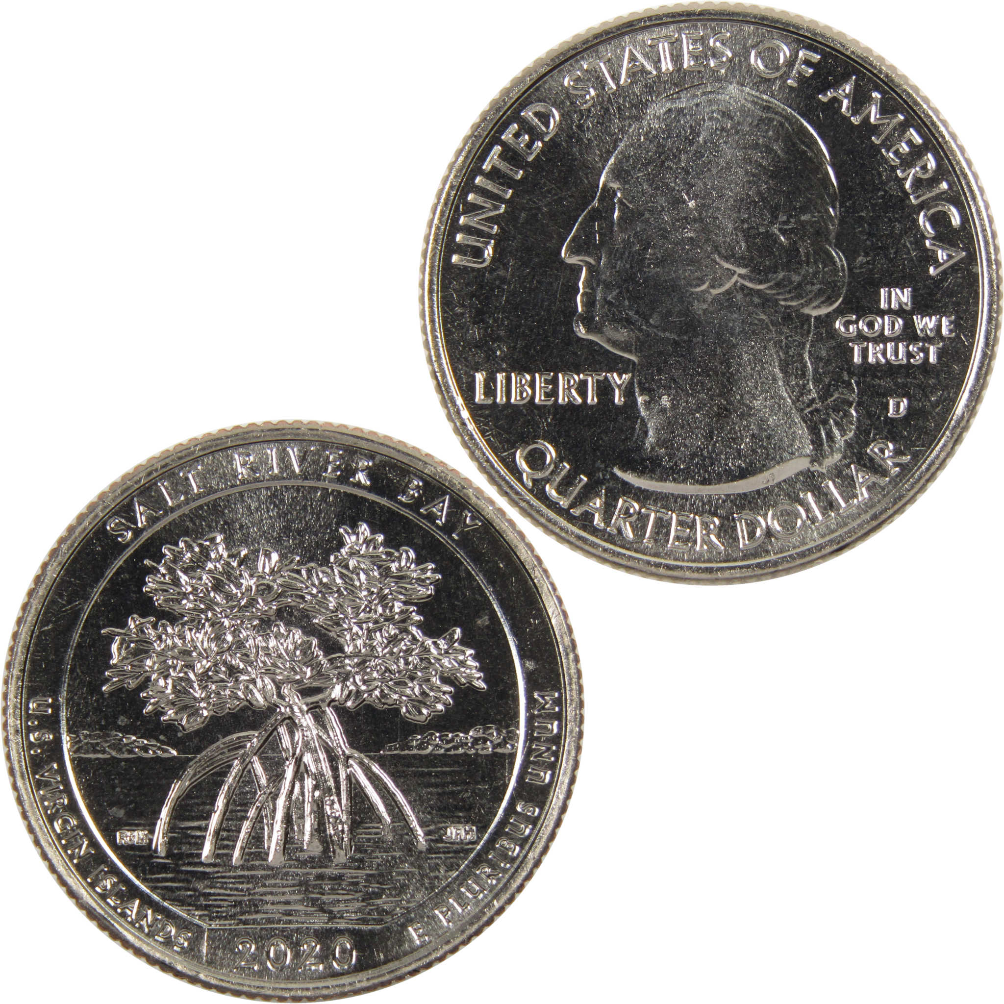2020 D Salt River Bay National Park Quarter BU Uncirculated Clad Coin
