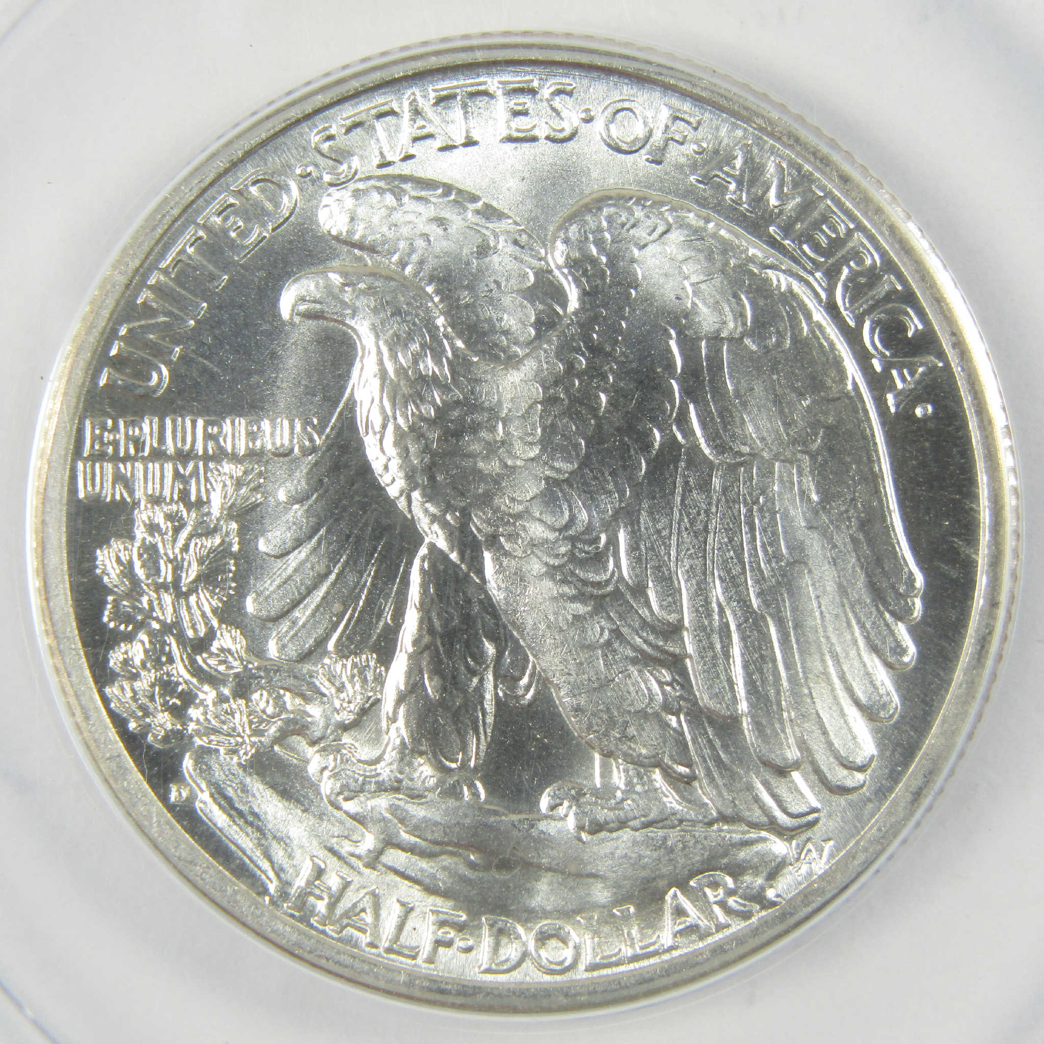 1944 D Liberty Walking Silver Half Dollar MS 64 ANACS Uncirculated