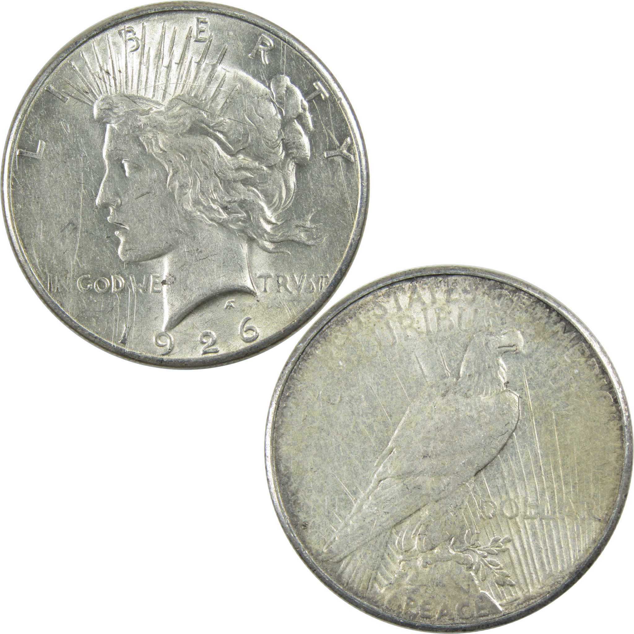 1926 S Peace Dollar AU About Uncirculated Silver $1 Coin SKU:I12835