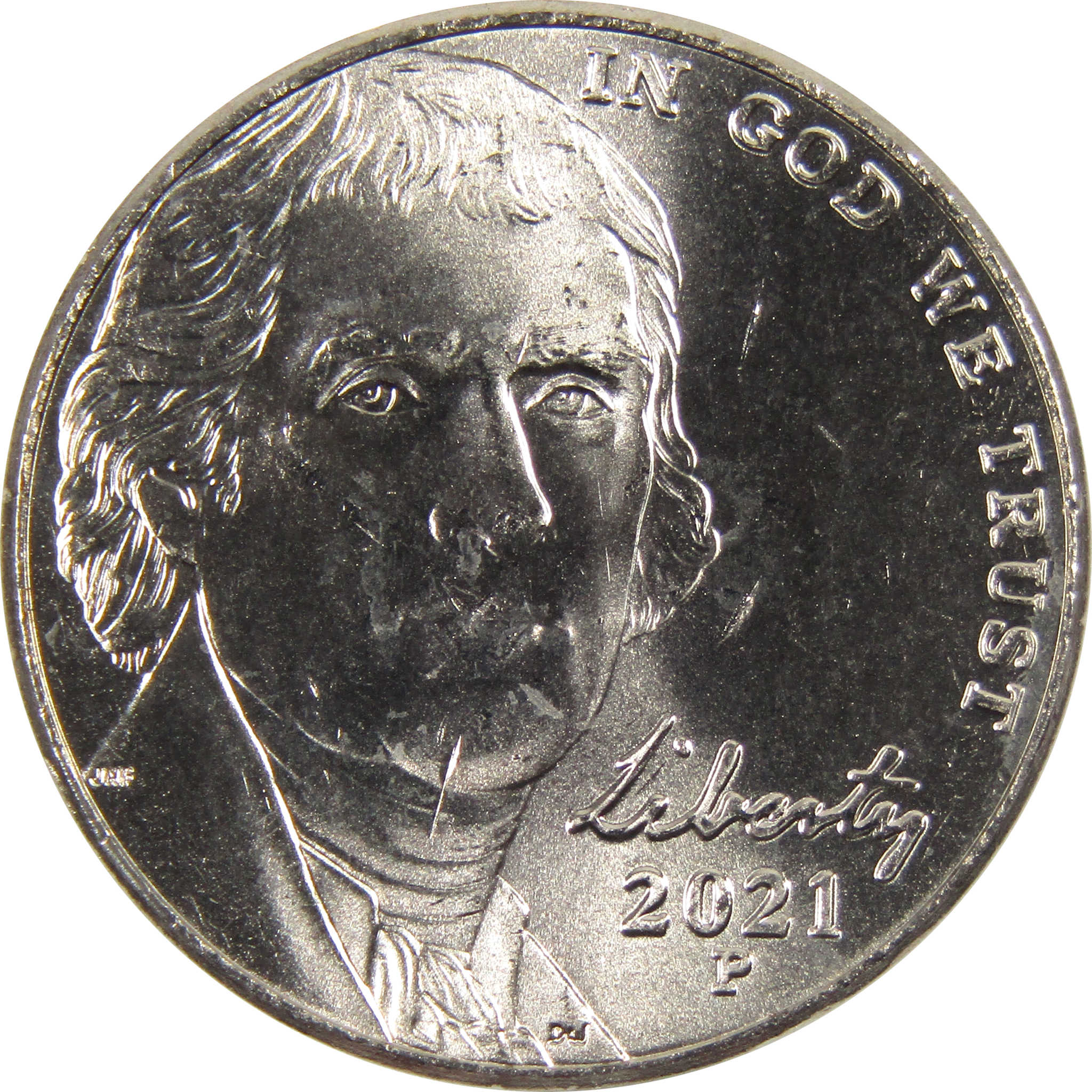 2021 P Jefferson Nickel BU Uncirculated 5c Coin
