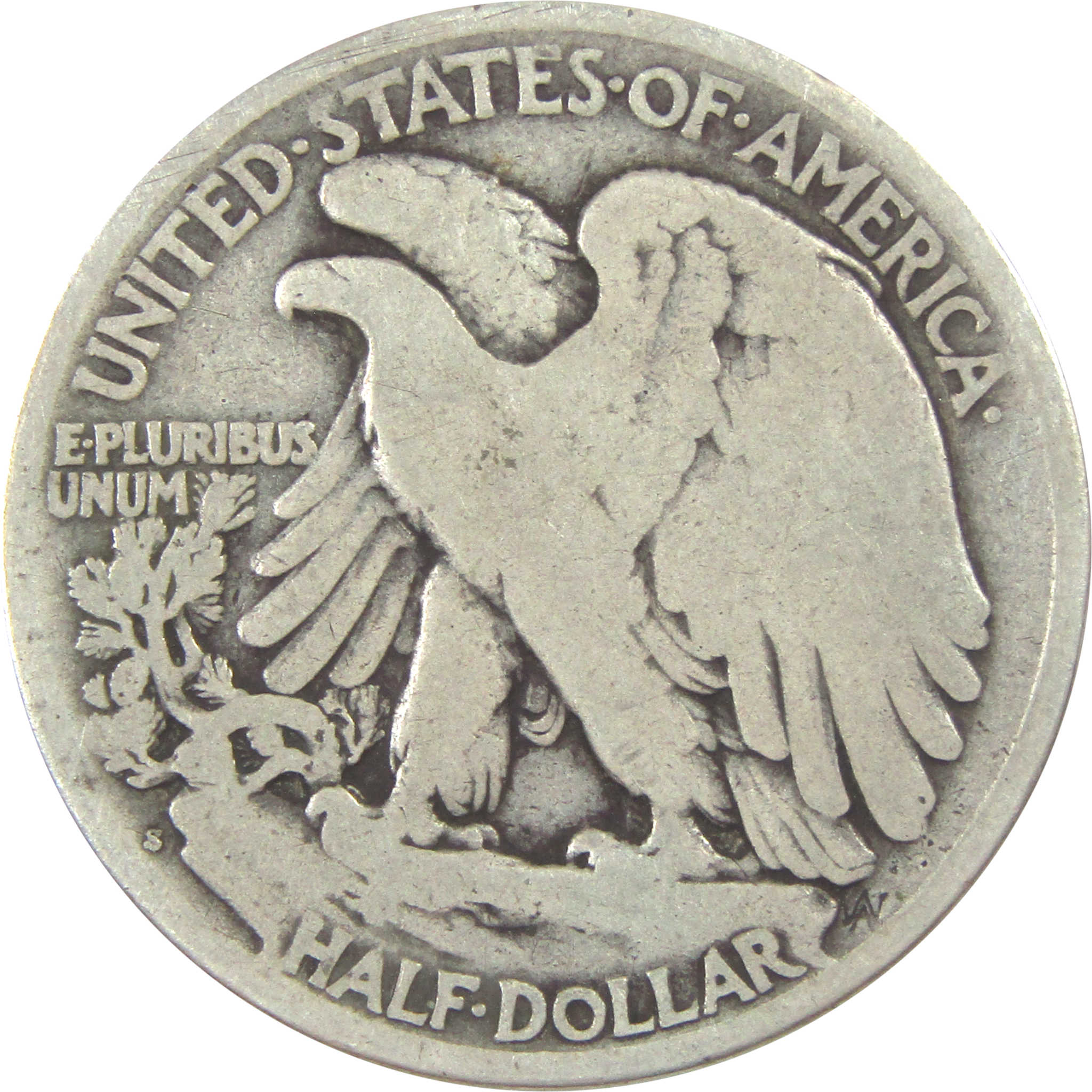 1917 S Reverse Liberty Walking Half Dollar G Good Silver SKU:I15579