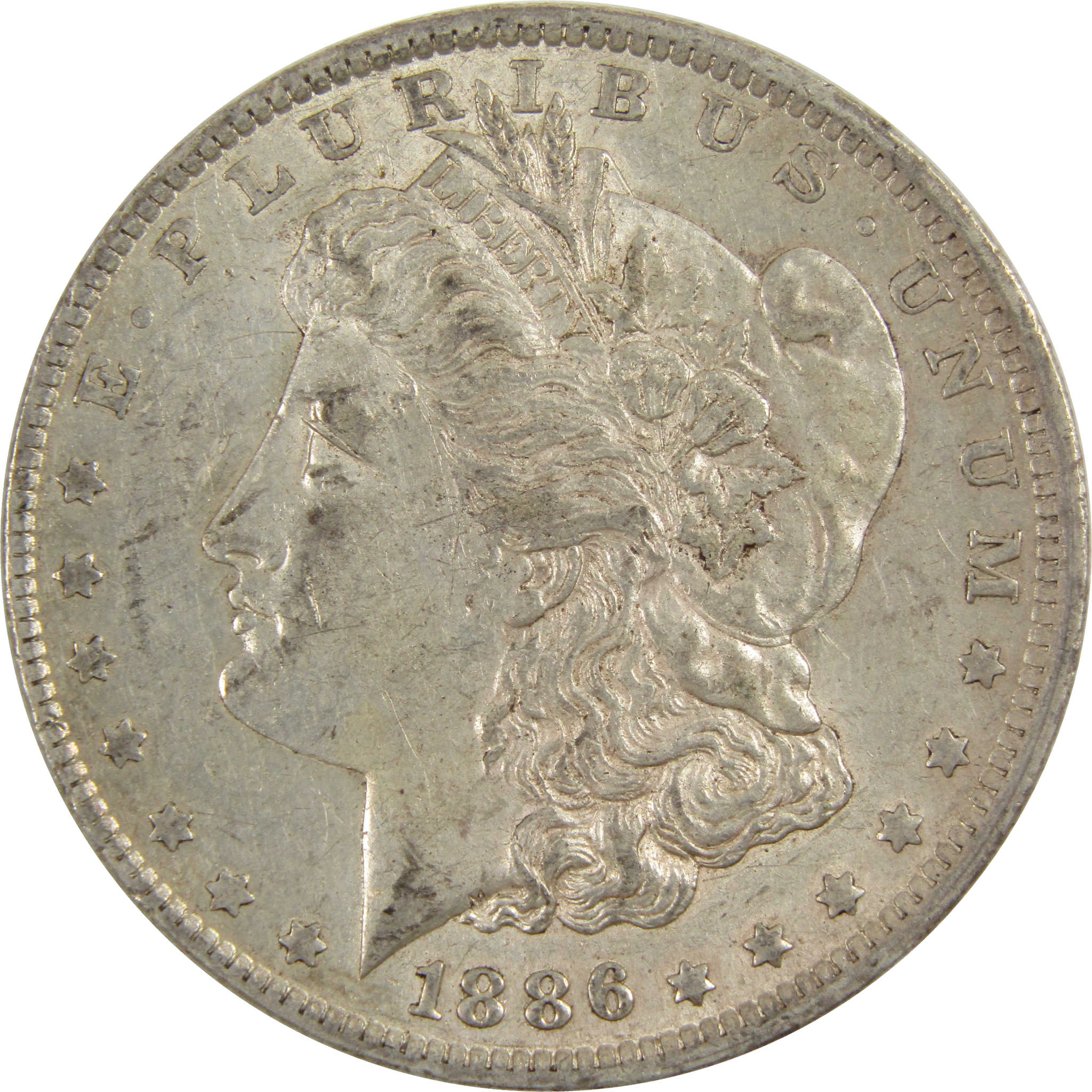 1886 O Morgan Dollar Borderline Uncirculated 90% Silver $1 SKU:I8088 - Morgan coin - Morgan silver dollar - Morgan silver dollar for sale - Profile Coins &amp; Collectibles