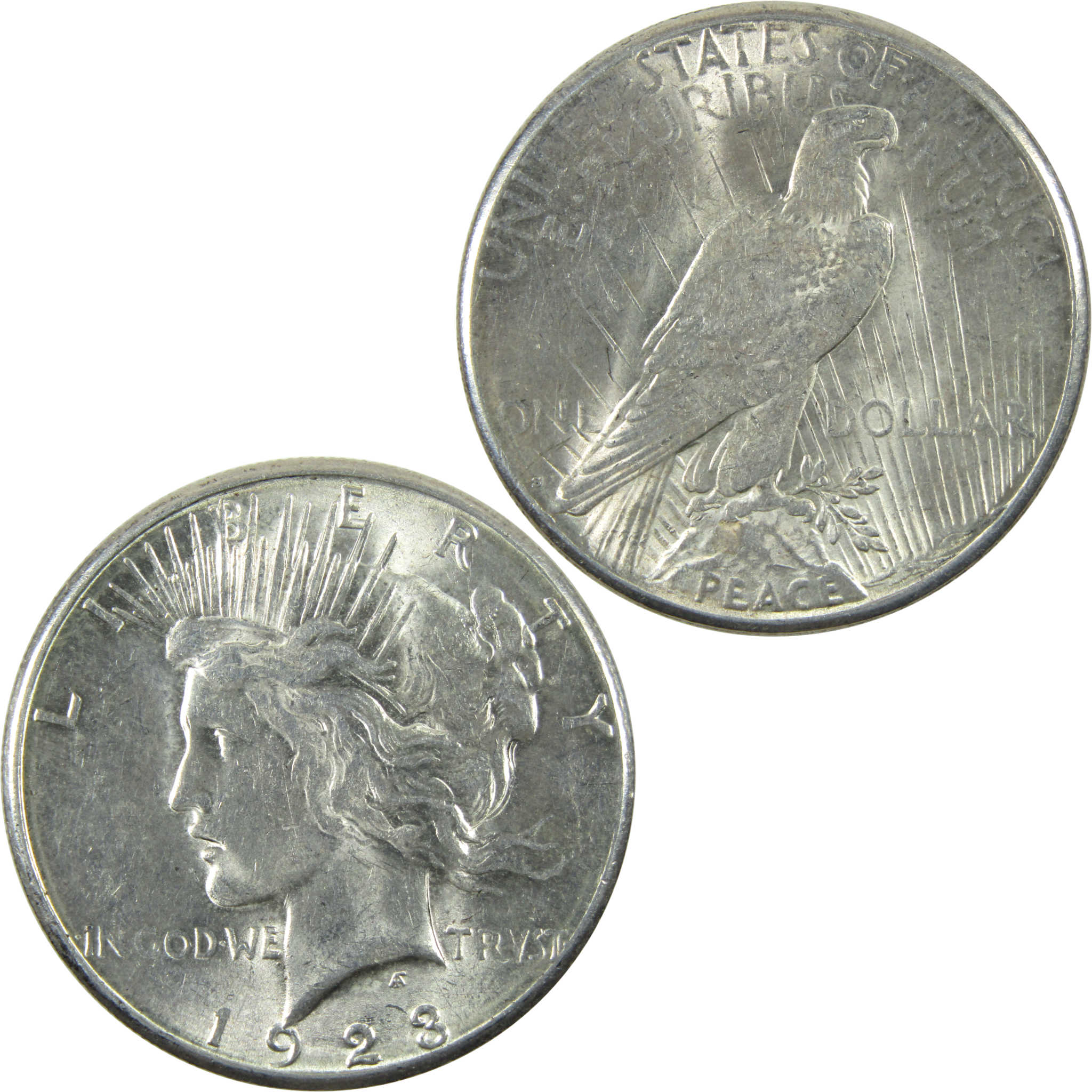 1923 S Peace Dollar AU About Uncirculated Silver $1 Coin SKU:I14104