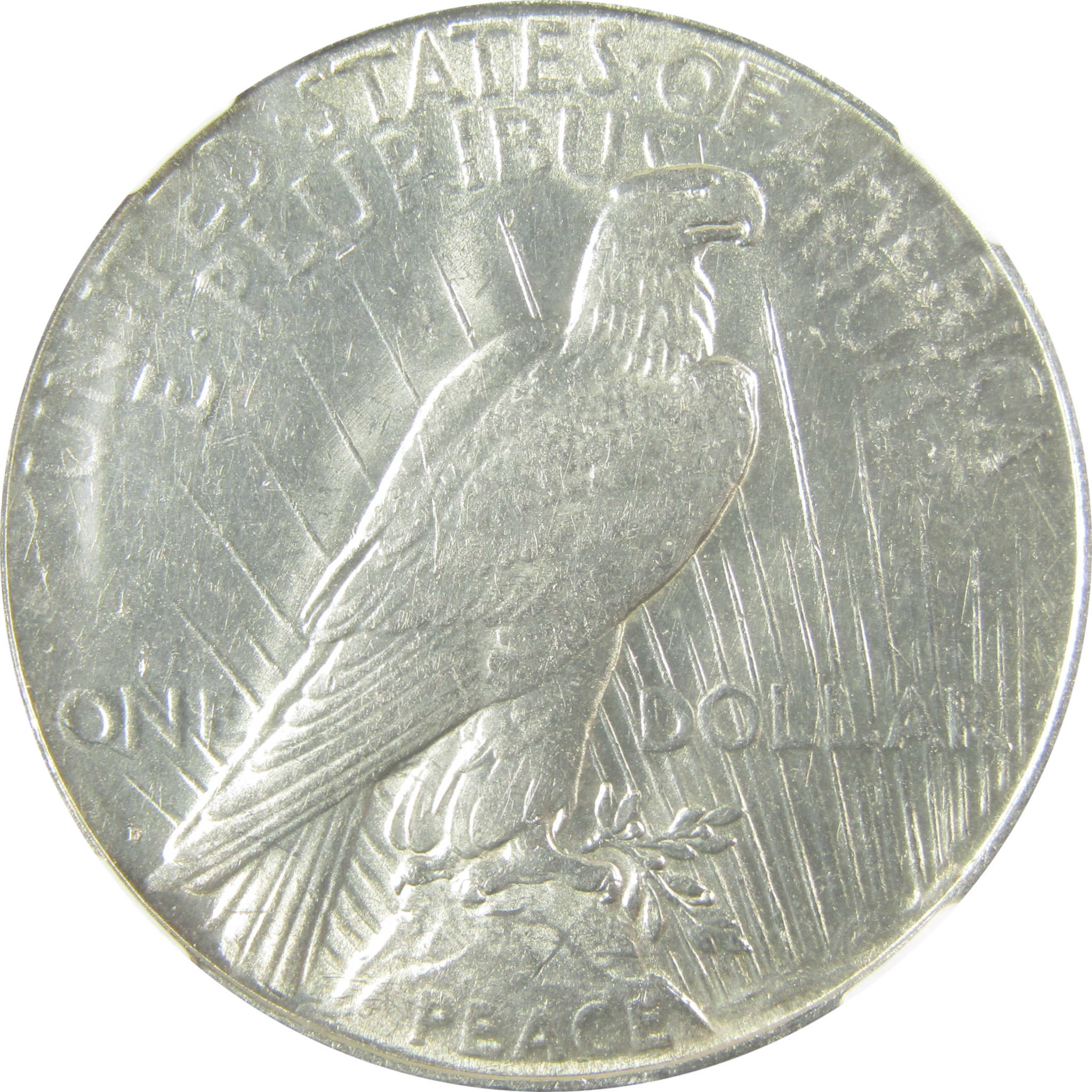 1927 D Peace Silver Dollar AU 58 NGC $1 Coin Collectible SKU:I26715