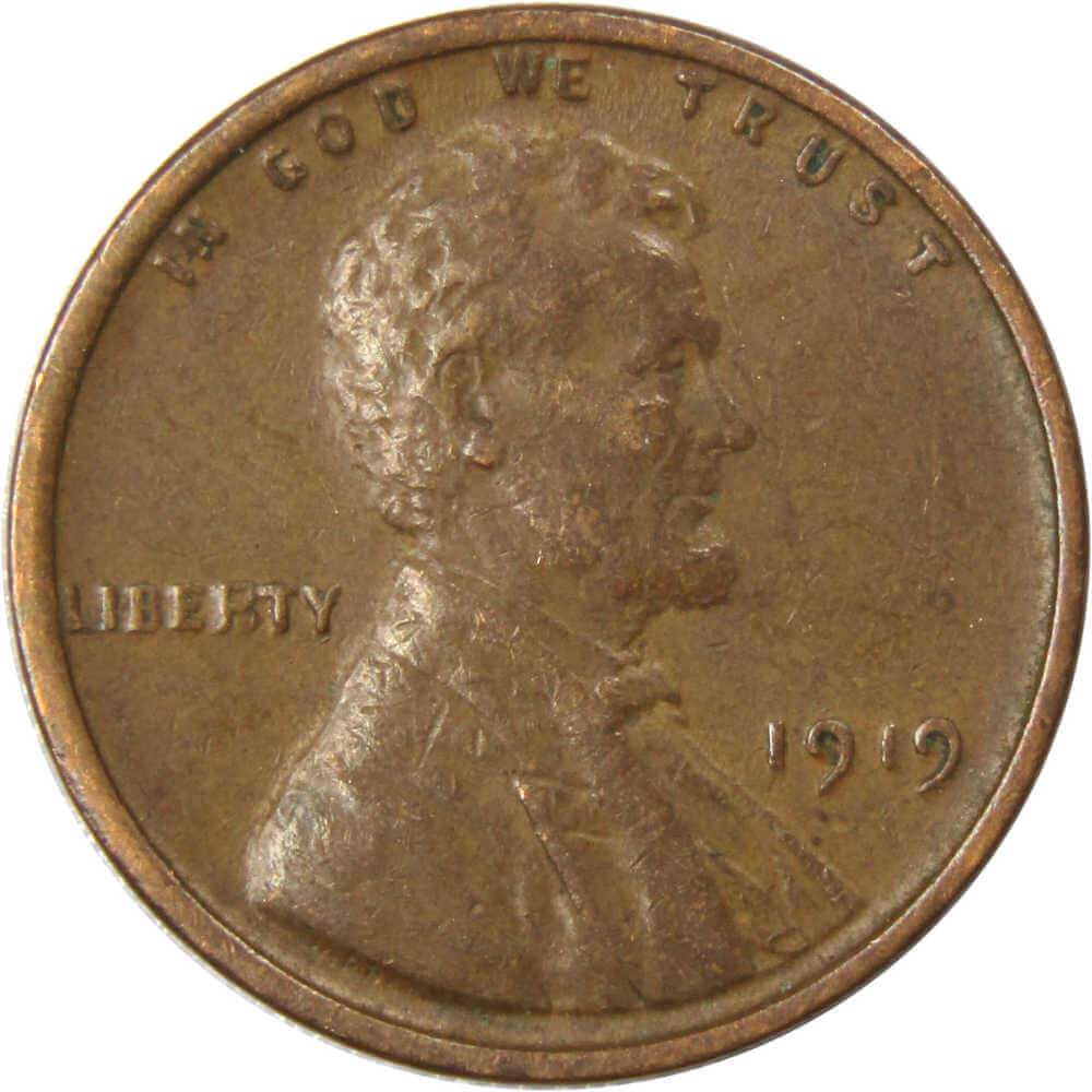 1919 Lincoln Wheat Cent XF EF Extremely Fine Penny 1c Coin Collectible