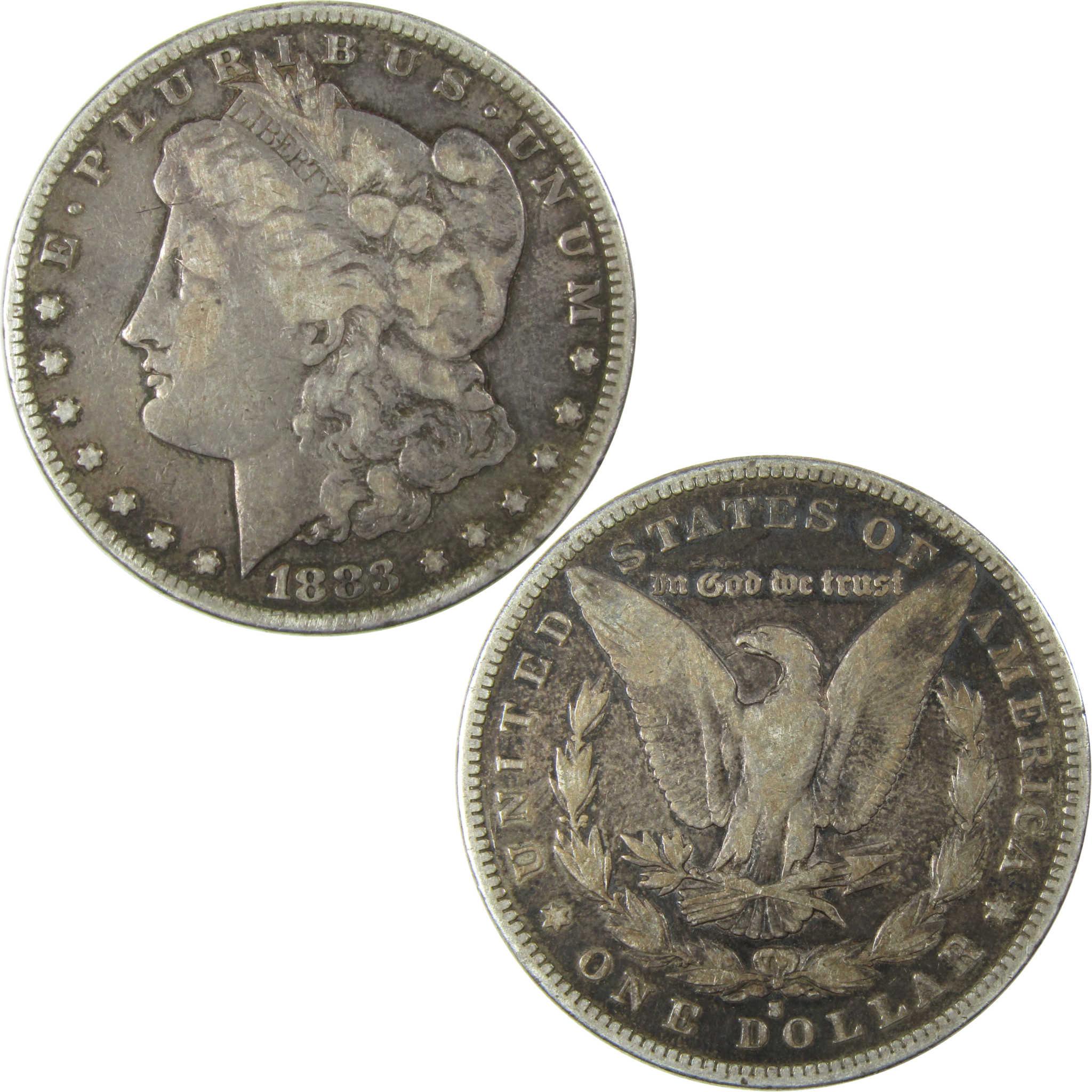 1883 S Morgan Silver Dollar F Fine Details $1 Coin SKU:I26405 - Morgan coin - Morgan silver dollar - Morgan silver dollar for sale - Profile Coins &amp; Collectibles