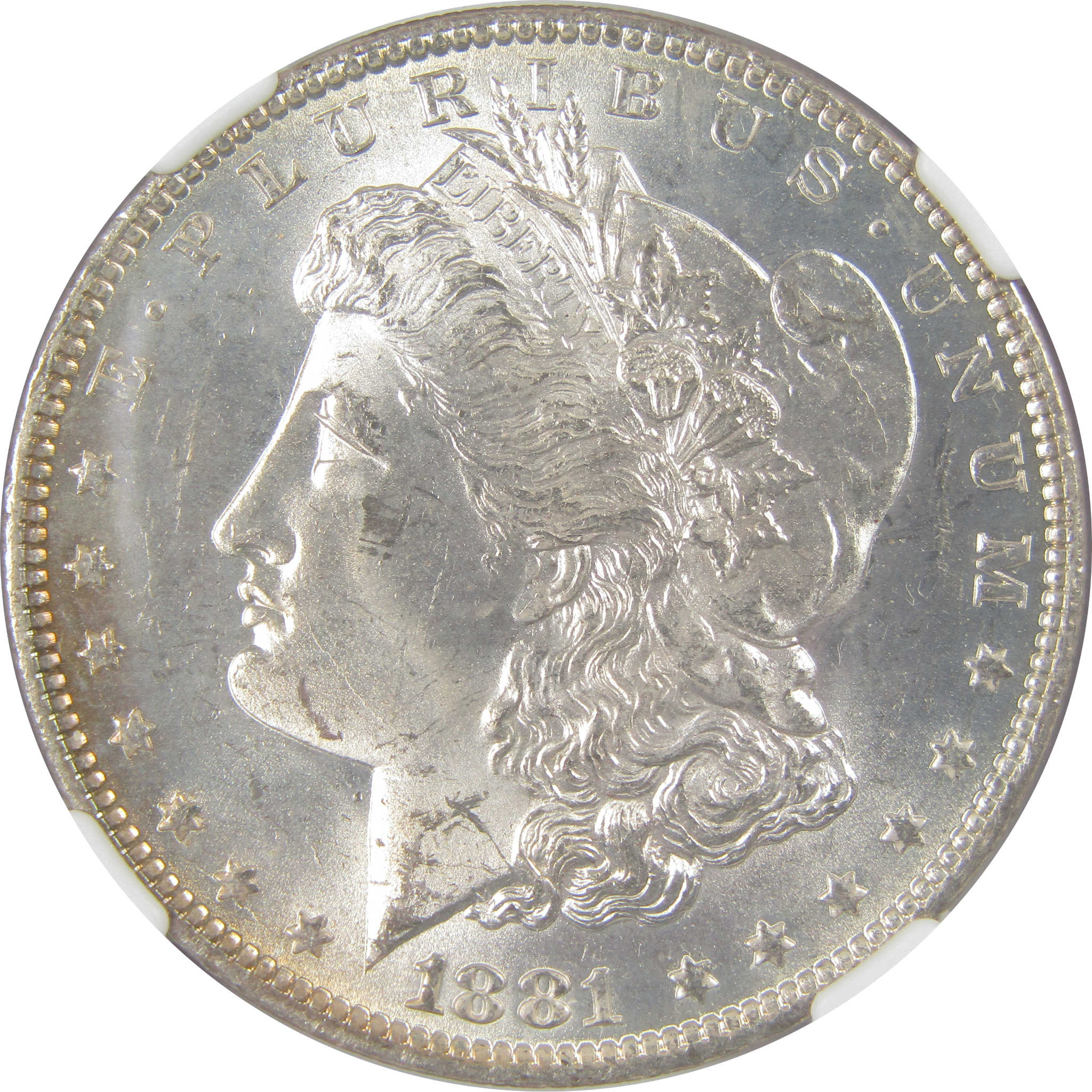 1881 O Morgan Dollar MS 64 NGC Silver Uncirculated Toned SKU:I23817