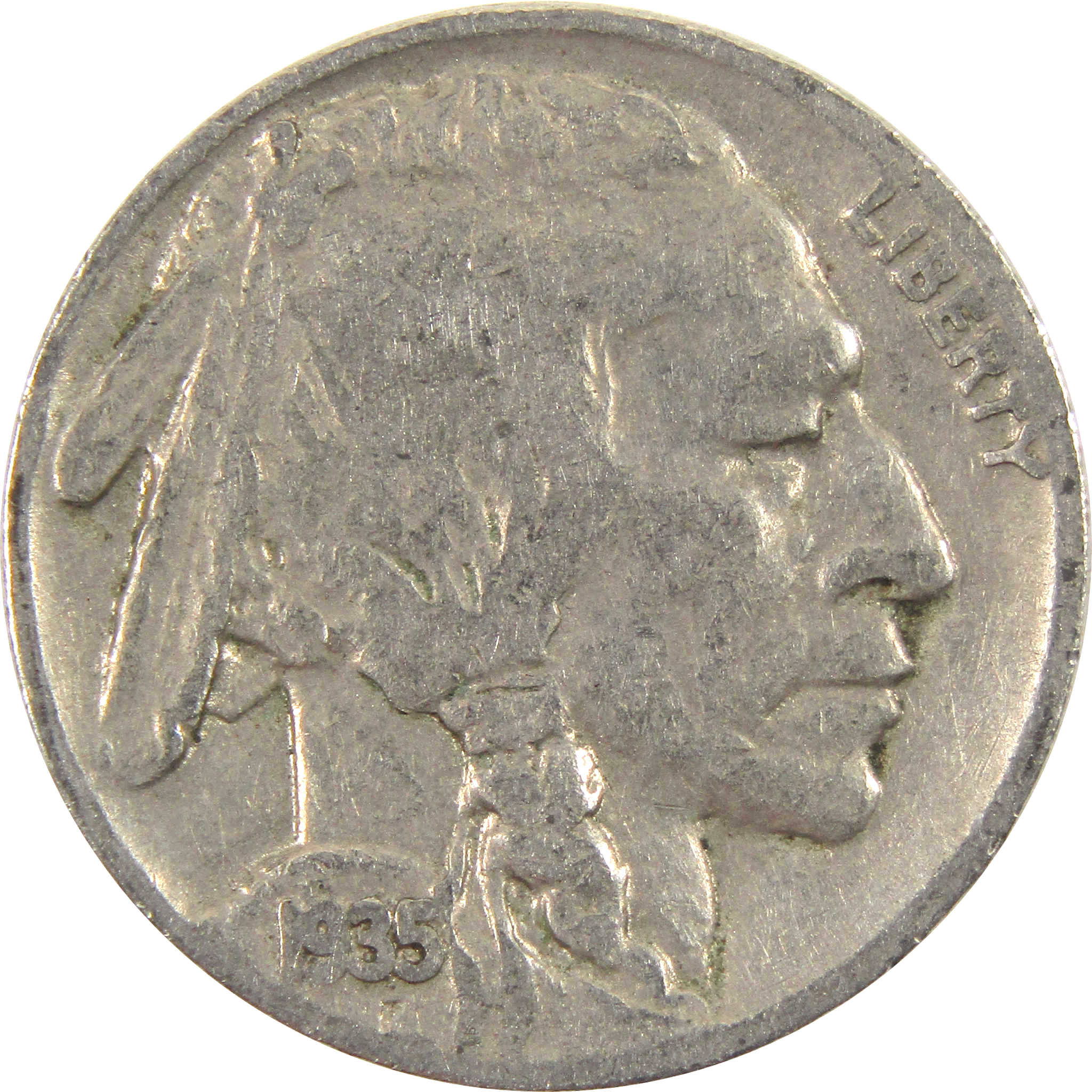 1935 Indian Head Buffalo Nickel G Good 5c Coin