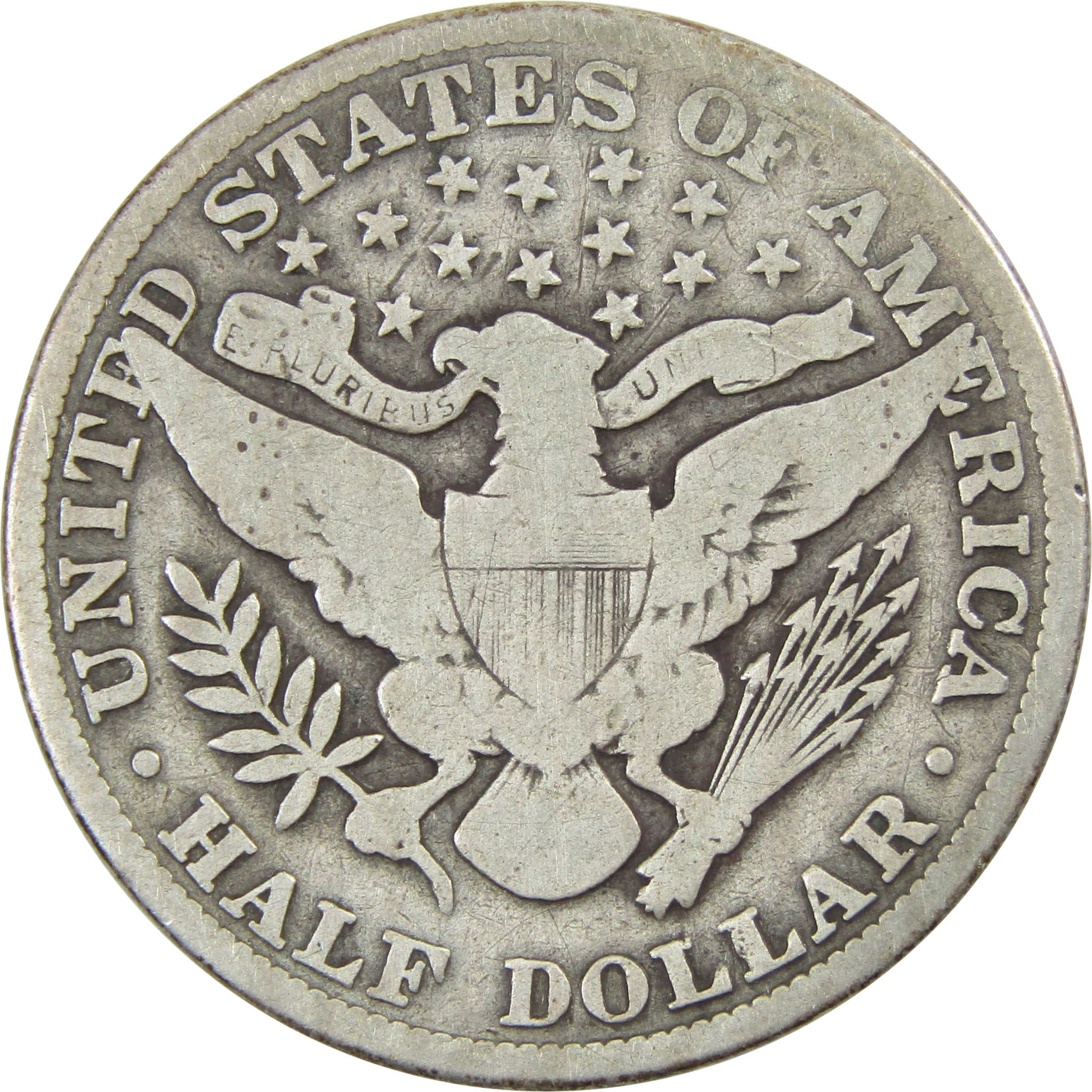 1914 Barber Half Dollar VG Very Good Silver 50c Coin SKU:I13849