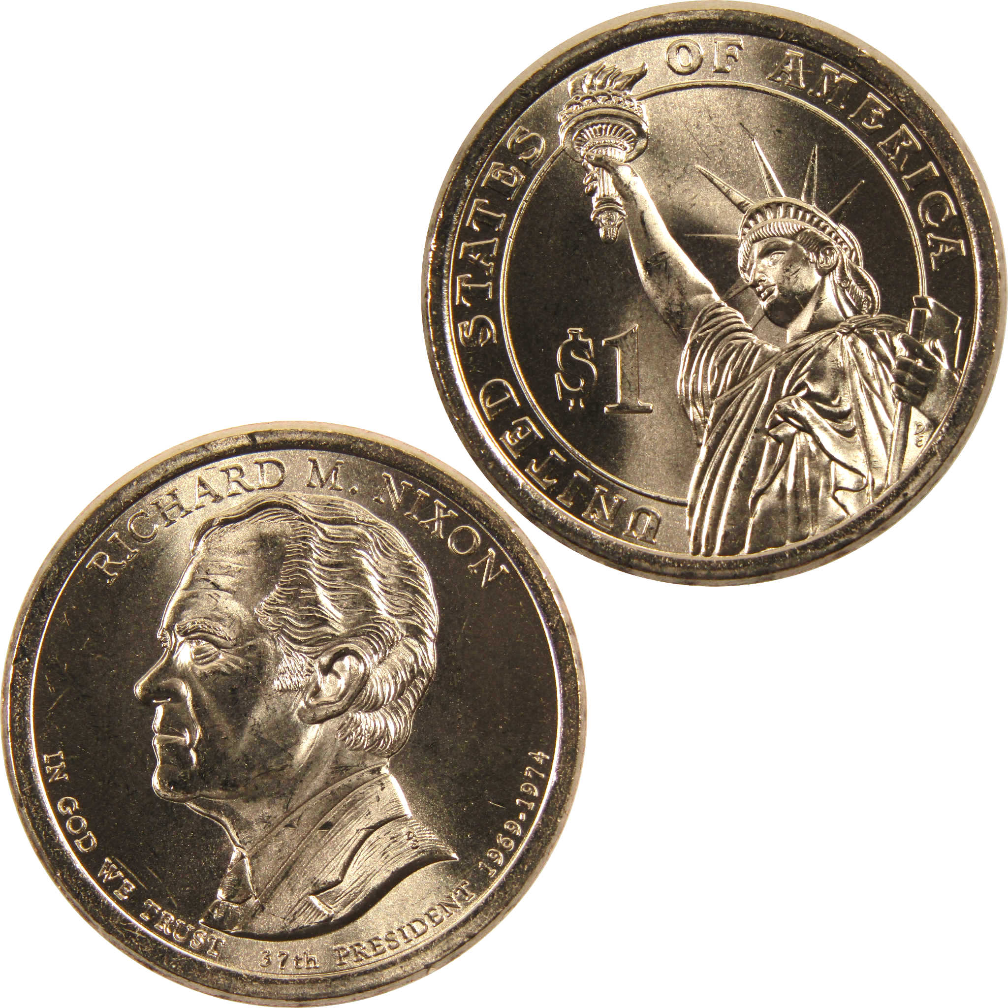 2016 P Richard M Nixon Presidential Dollar BU Uncirculated $1 Coin