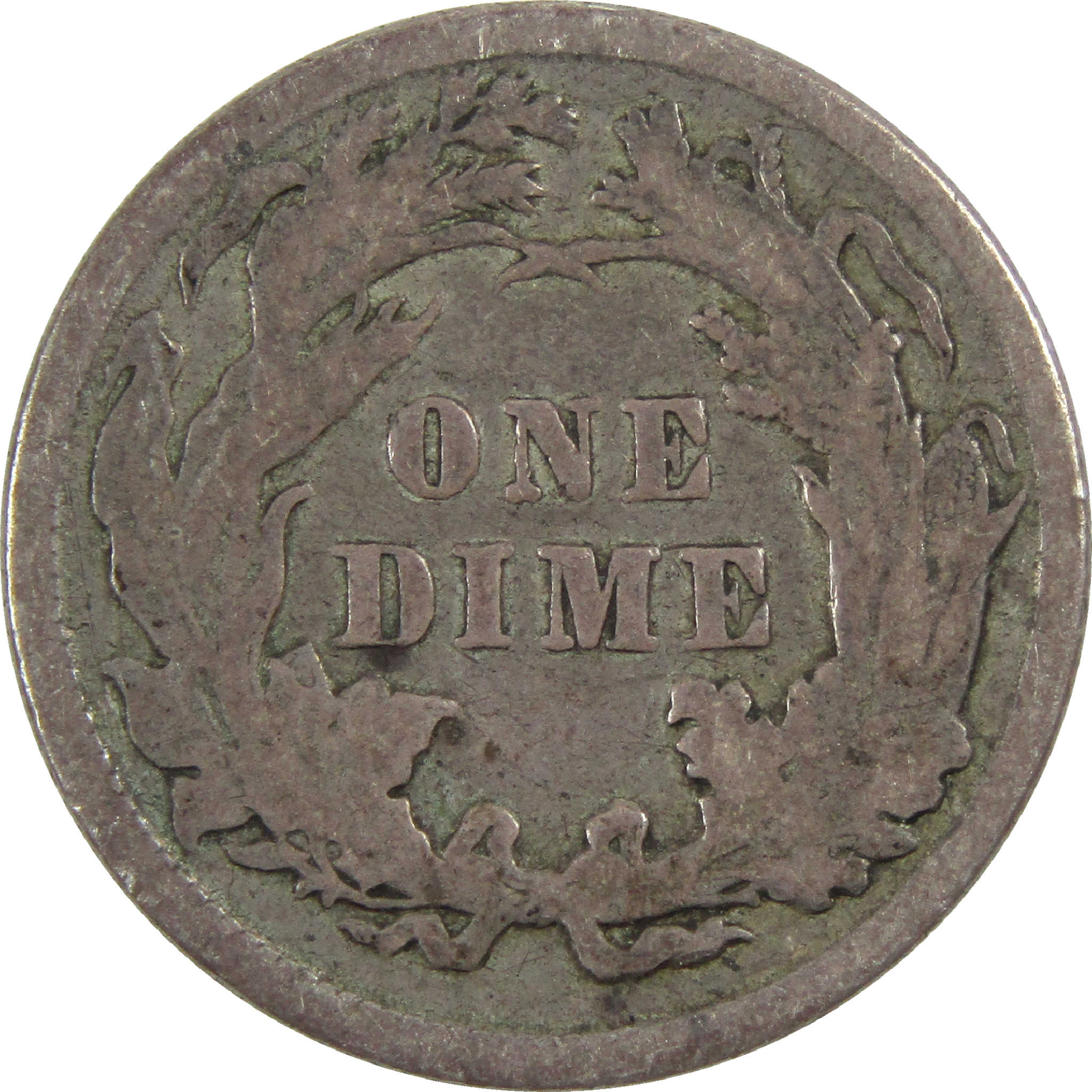 1887 Seated Liberty Dime F Fine Silver 10c Coin SKU:I12260