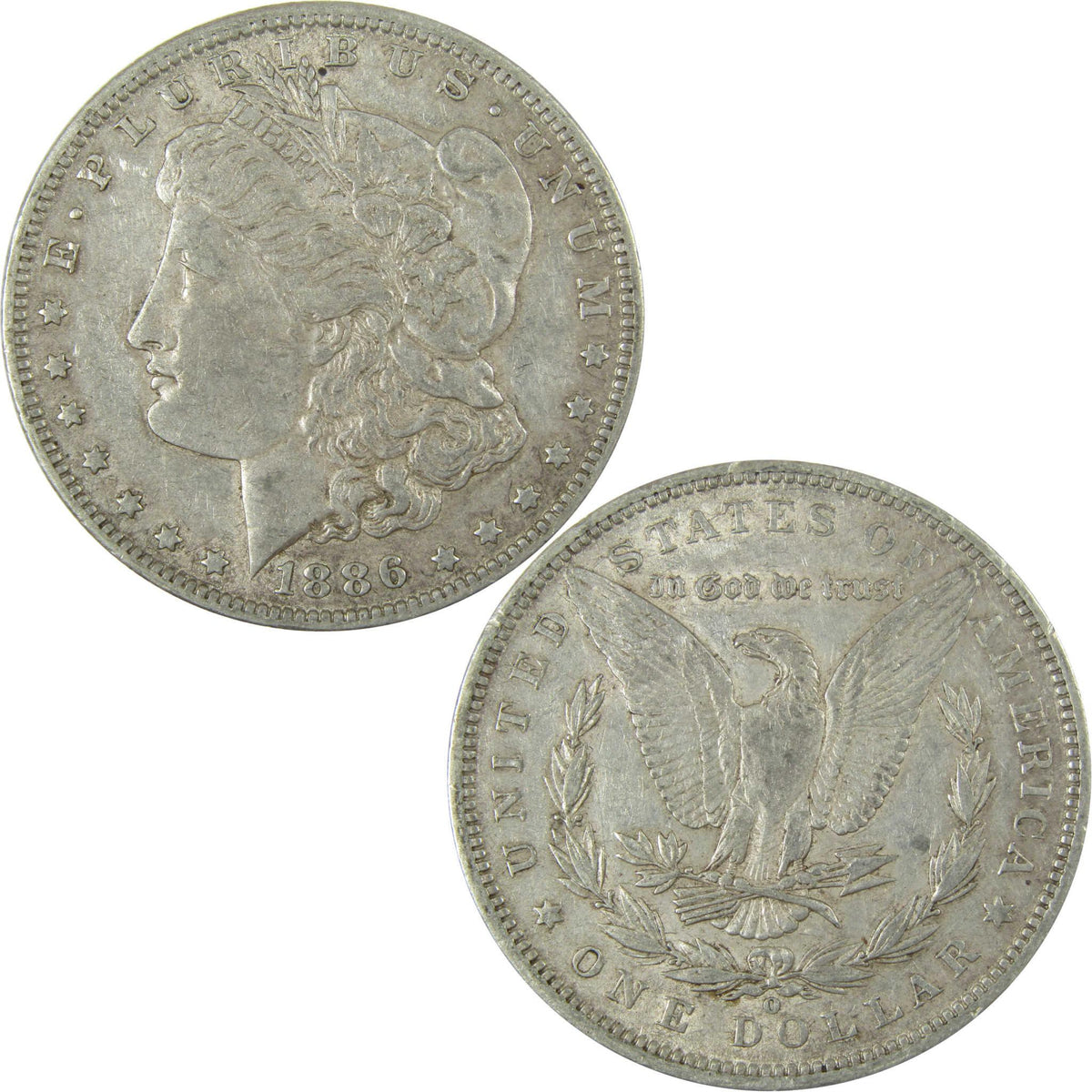 1886 O Morgan Silver Dollar XF EF Extremely Fine $1 Coin SKU:I26058 - Morgan coin - Morgan silver dollar - Morgan silver dollar for sale - Profile Coins &amp; Collectibles