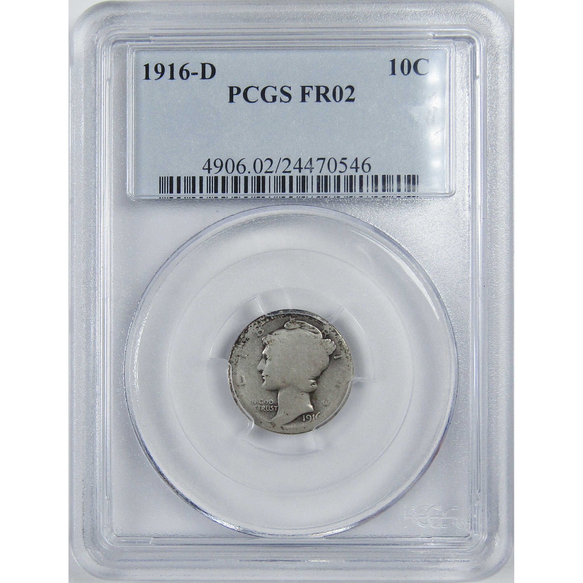 1916 D Mercury Dime FR 2 PCGS Silver 10c Coin SKU:I12910