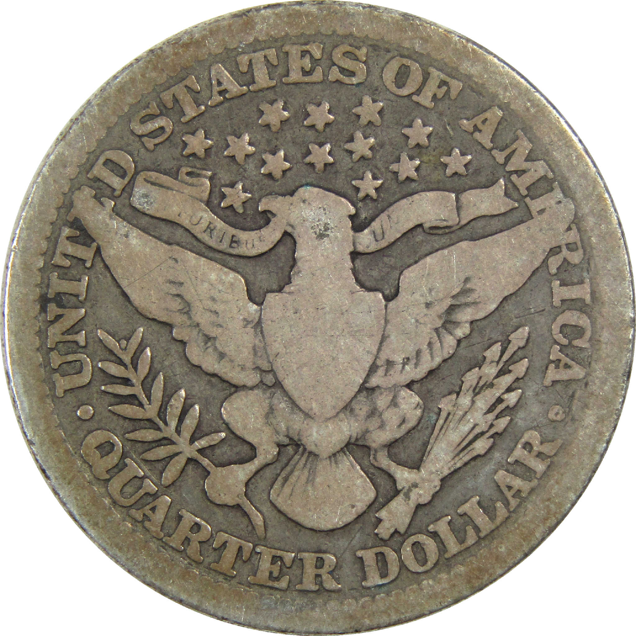 1901 Barber Quarter G Good Silver 25c Coin SKU:I13171