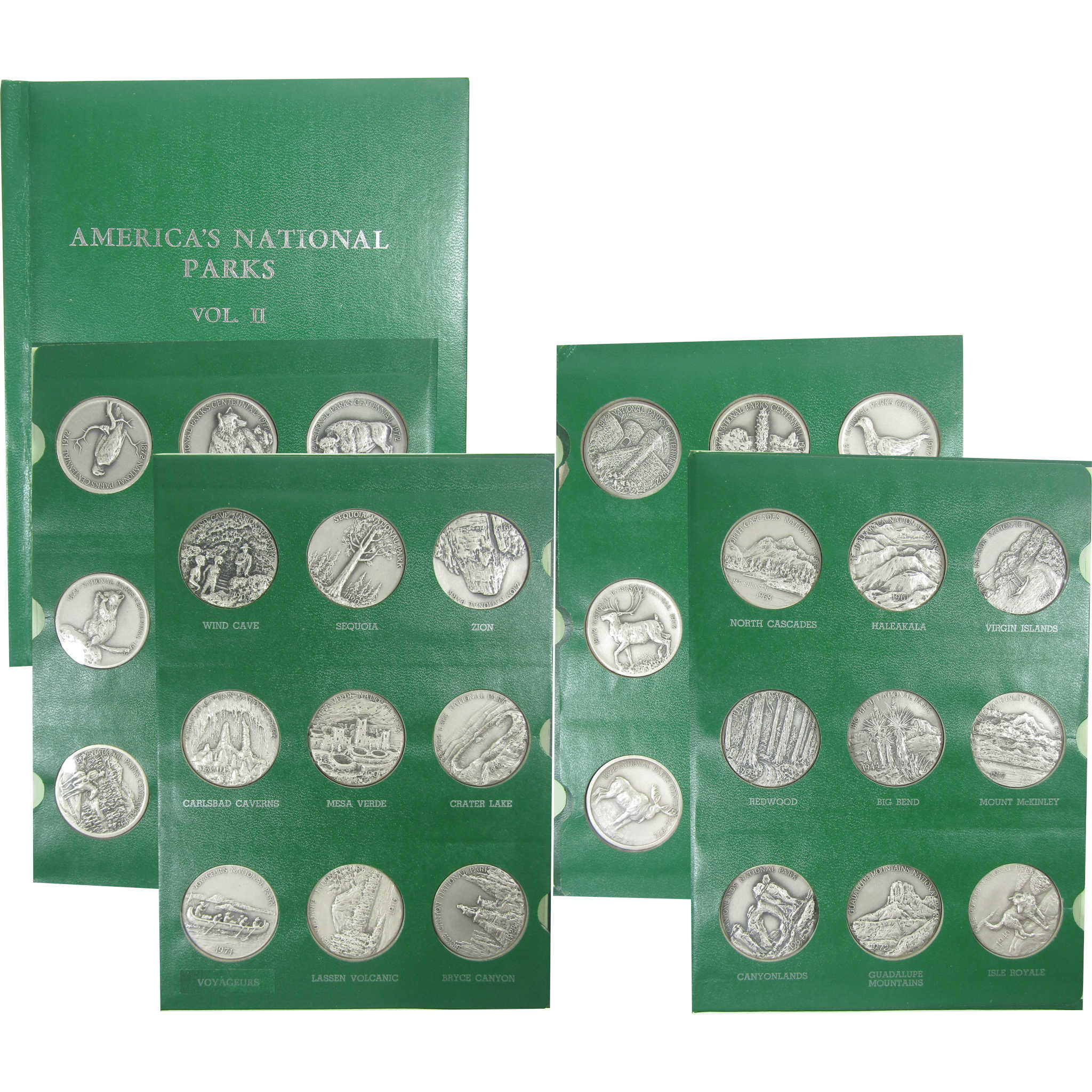 1972 National Parks Centennial Silver Medal 36 Piece Set SKU:CPC9322