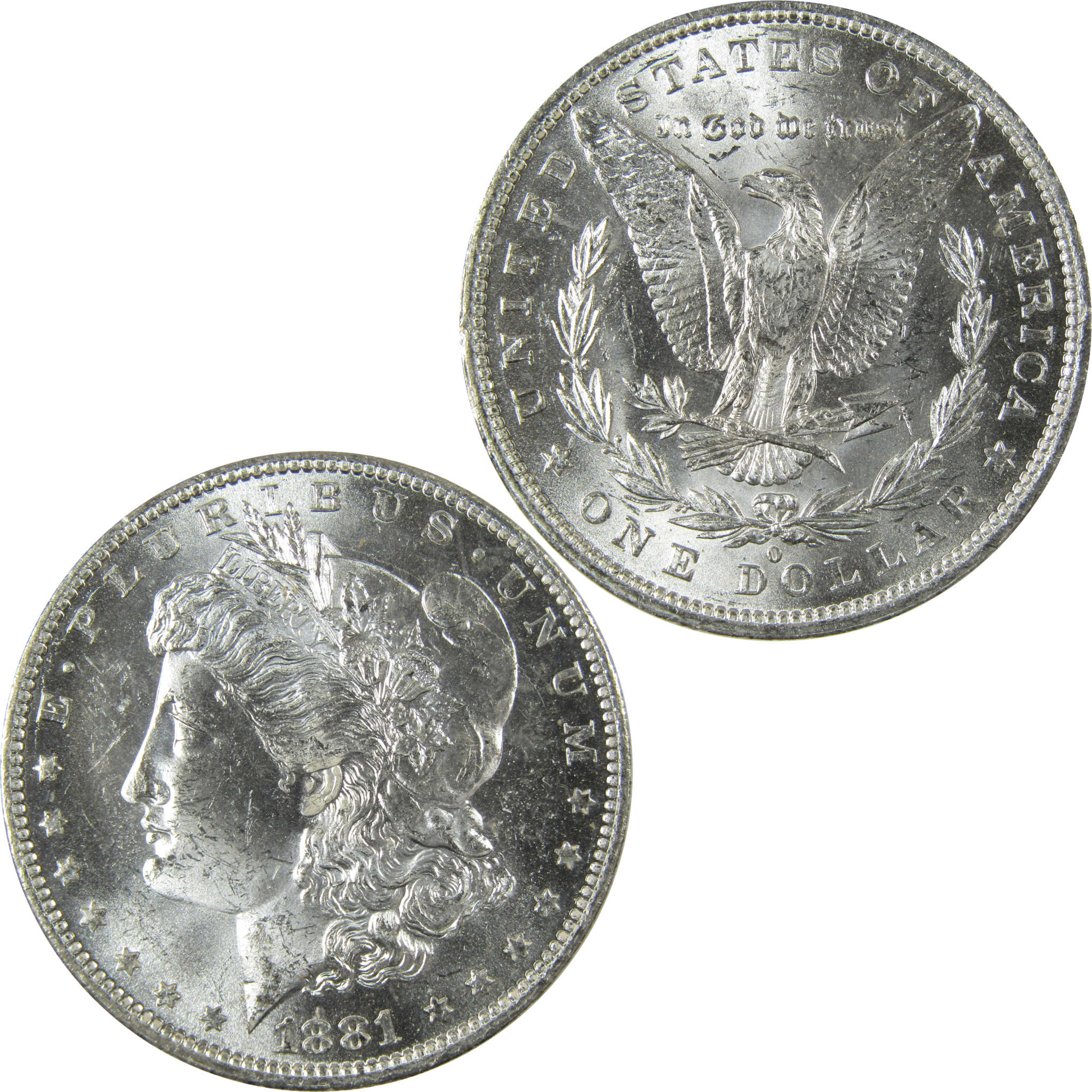 1881 O Morgan Silver Dollar Uncirculated Mint State $1 Coin SKU:I27721